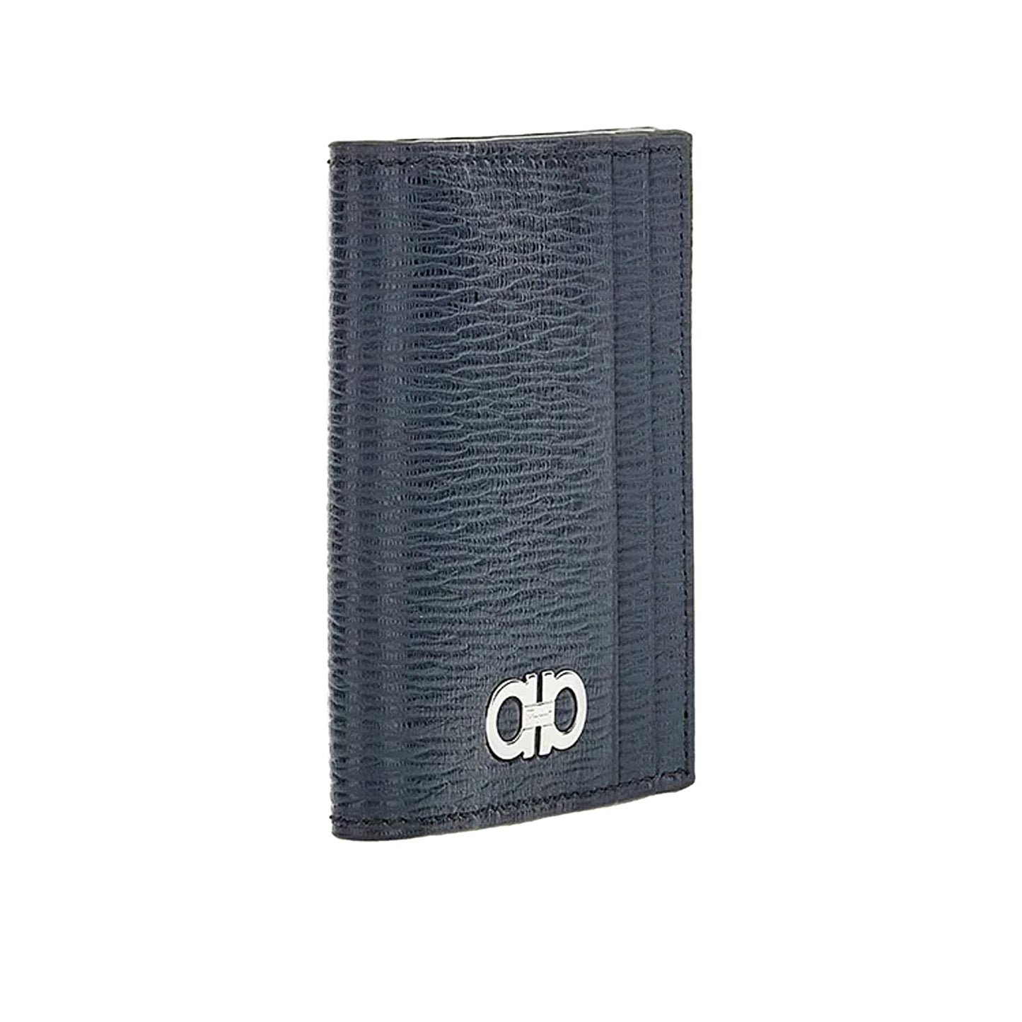 Gancini credit card holder - Deep ocean/Black