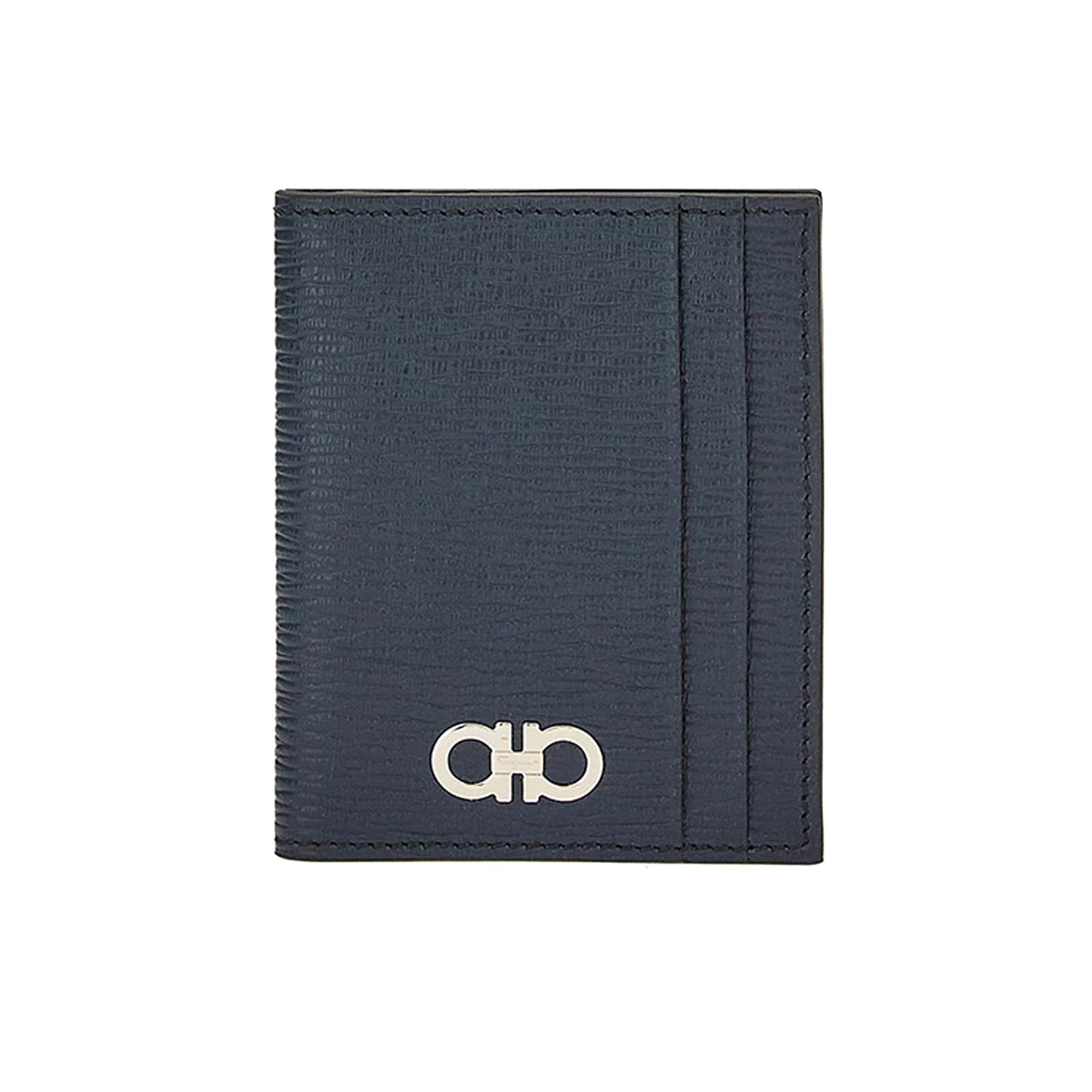 Gancini credit card holder - Deep ocean/Black