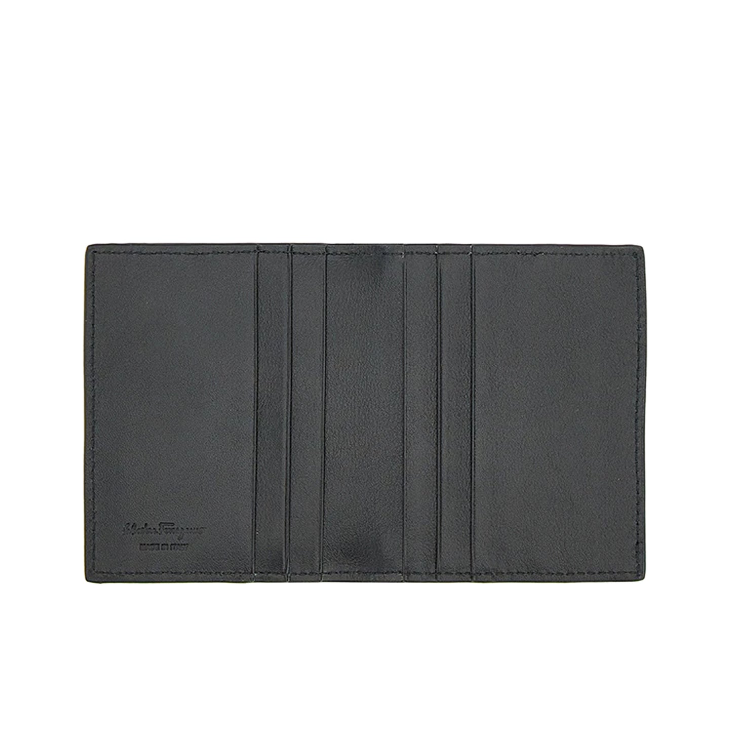 Gancini credit card holder - Deep ocean/Black