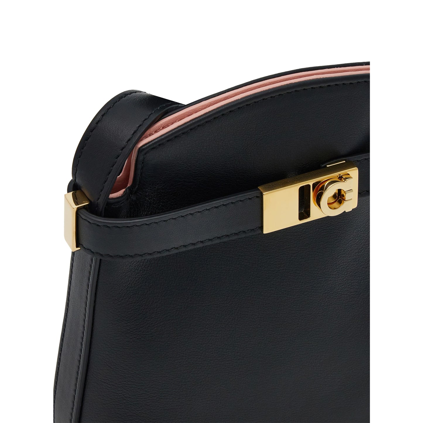 Hug two-tone smartphone holder - Black/Nylund pink