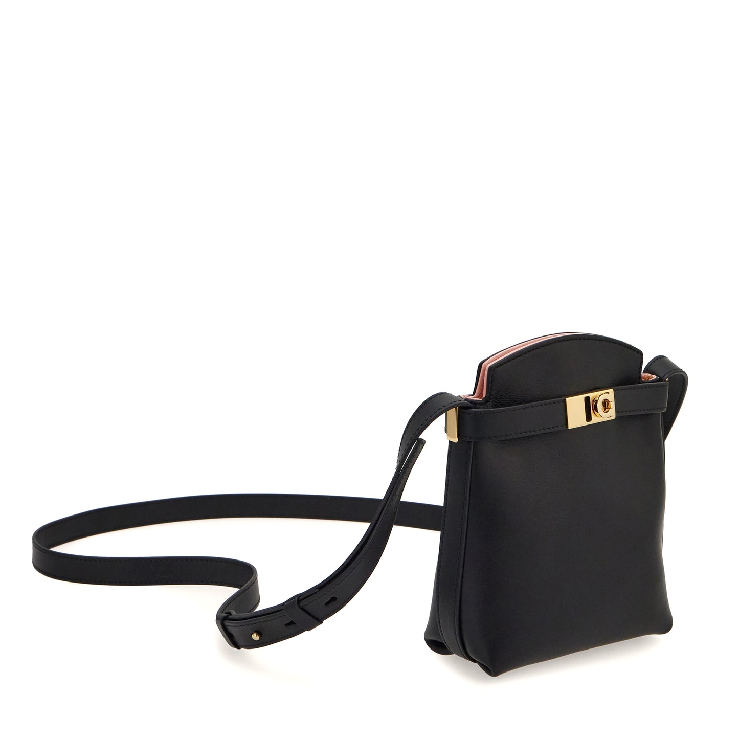 Hug two-tone smartphone holder - Black/Nylund pink