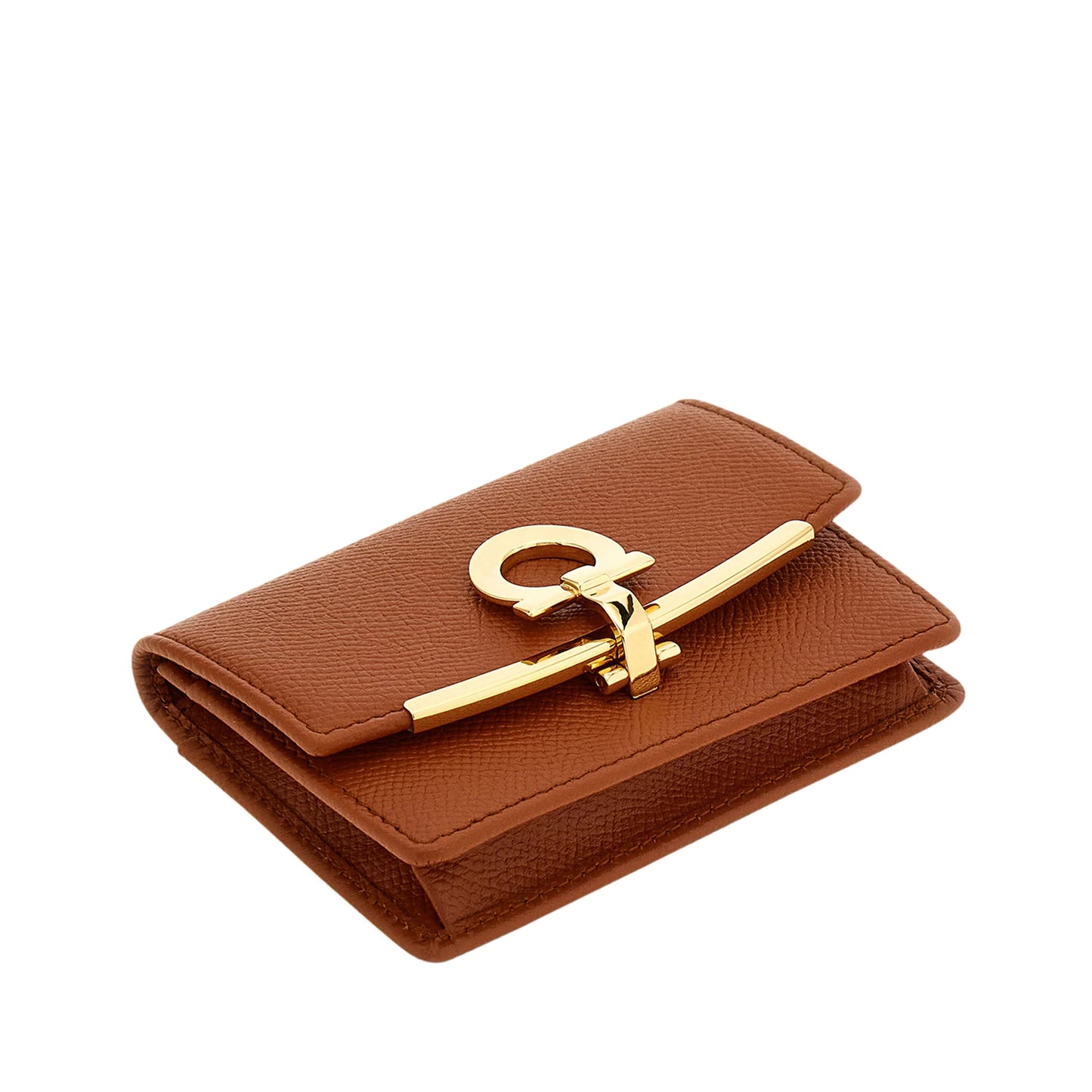 Gancini business card holder - New cognac