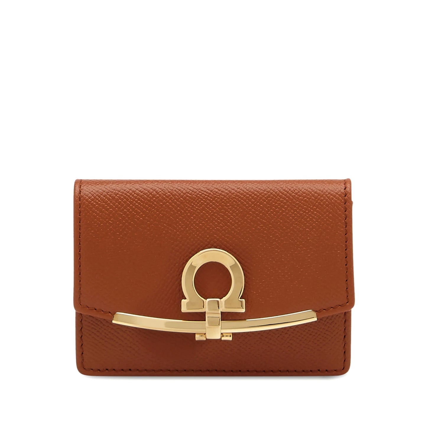 Gancini business card holder - New cognac
