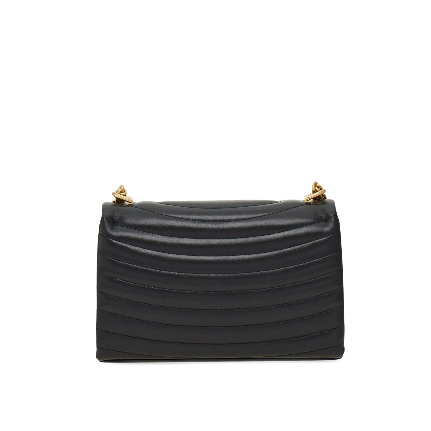 Quilted shoulder bag (M) - Black