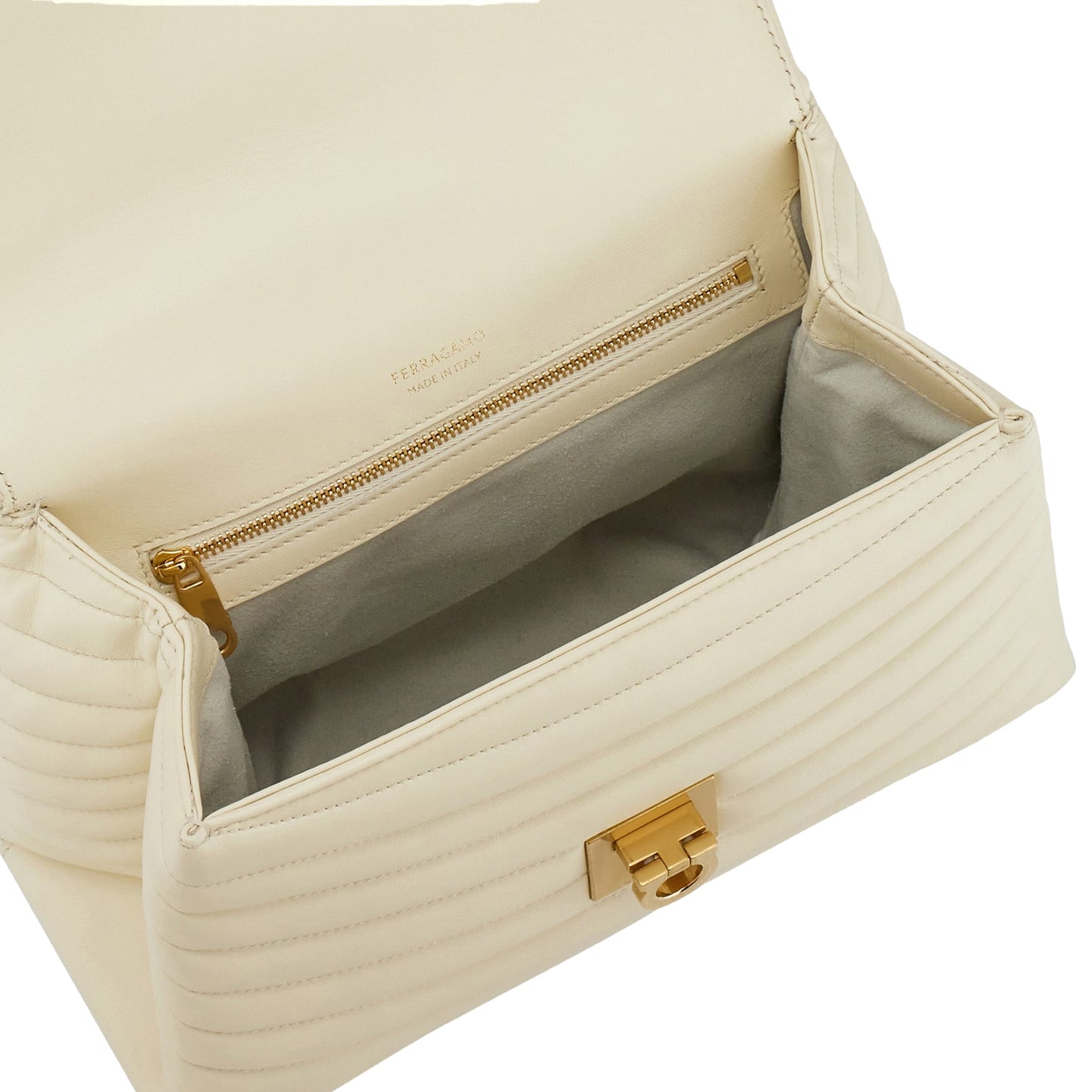 Quilted handbag (M) Mascarpone