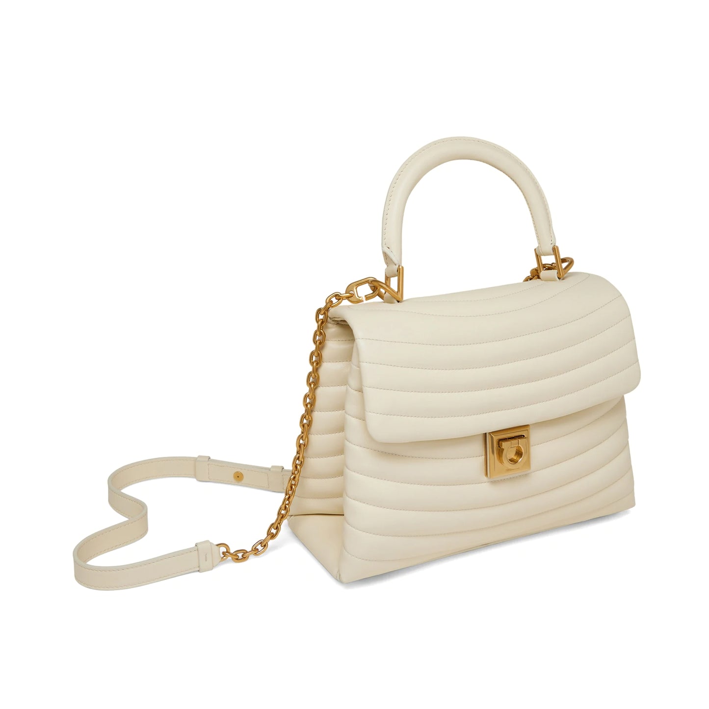 Quilted handbag (M) Mascarpone