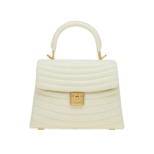 Quilted handbag (M) Mascarpone