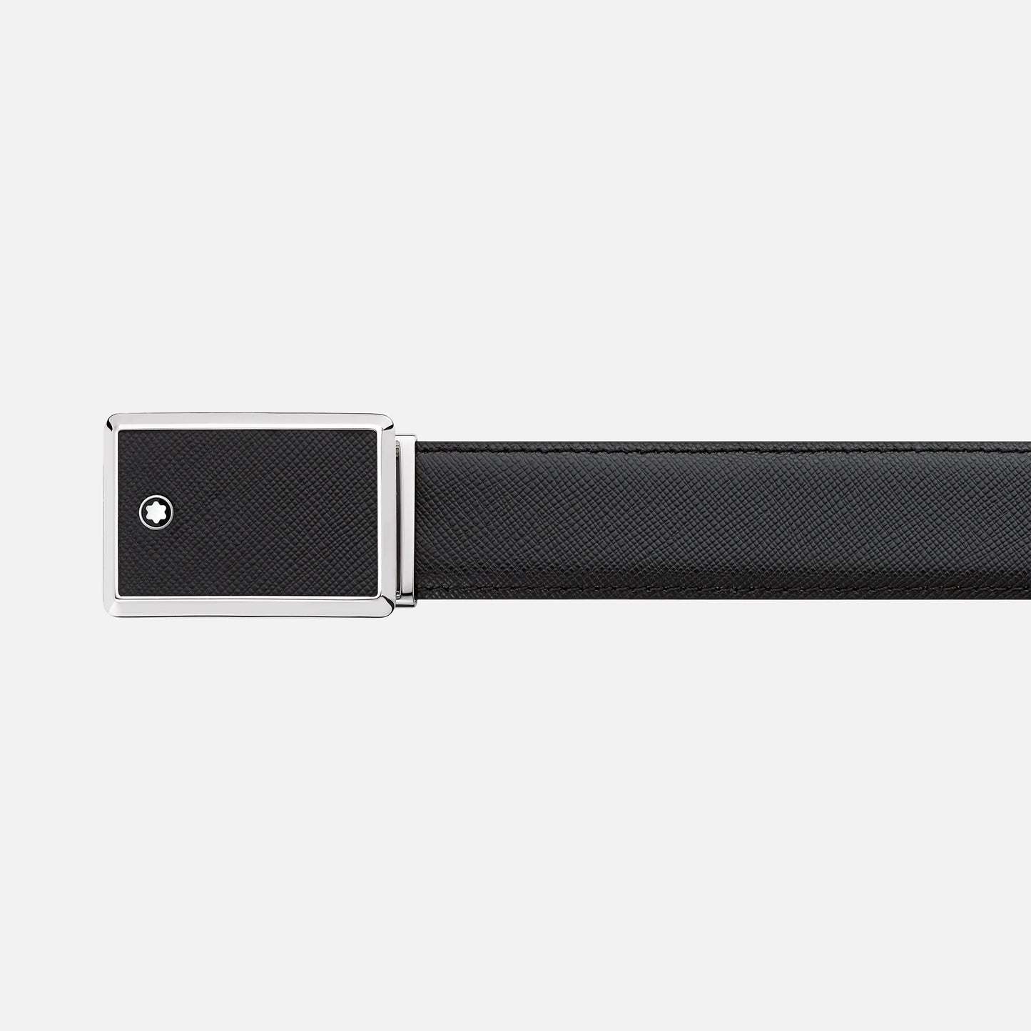 Black 30 mm leather belt #114421