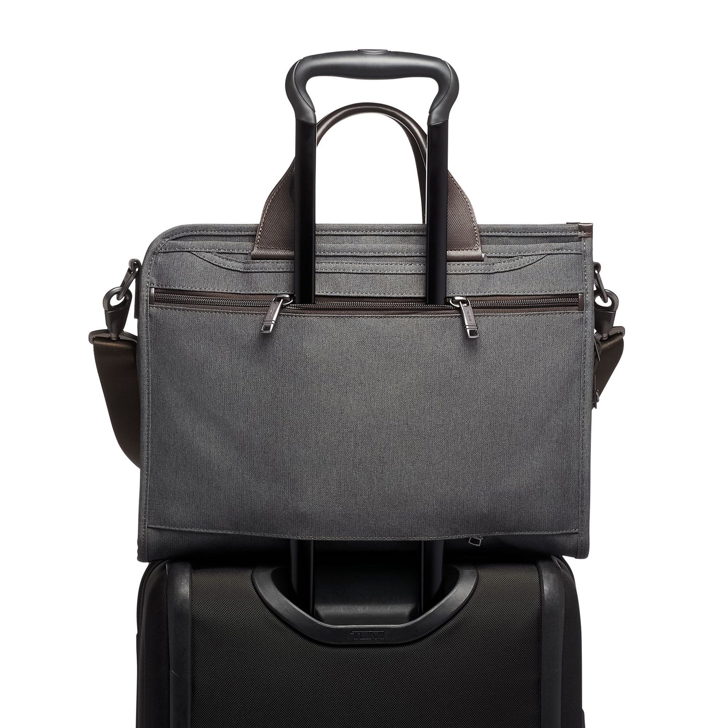 ALPHA Slim Deluxe Portfolio Anthracite