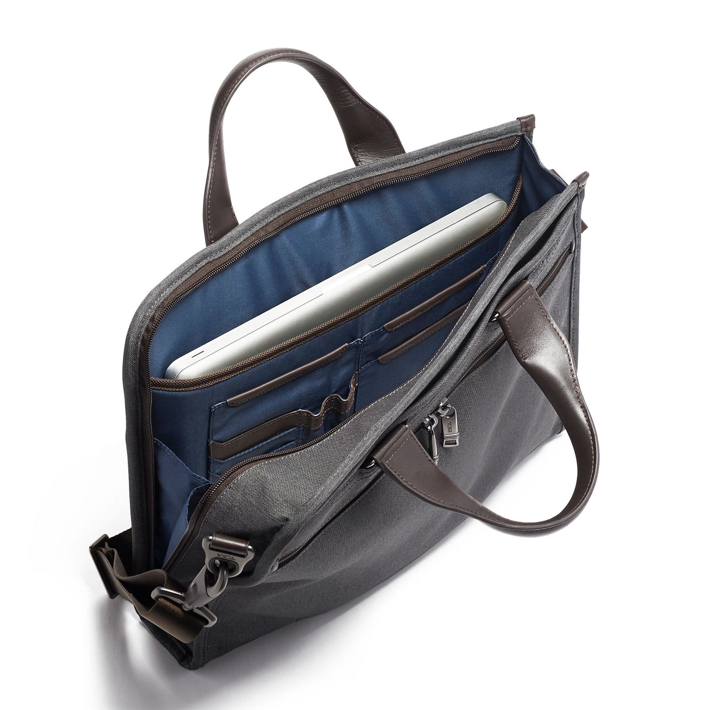 ALPHA Slim Deluxe Portfolio Anthracite