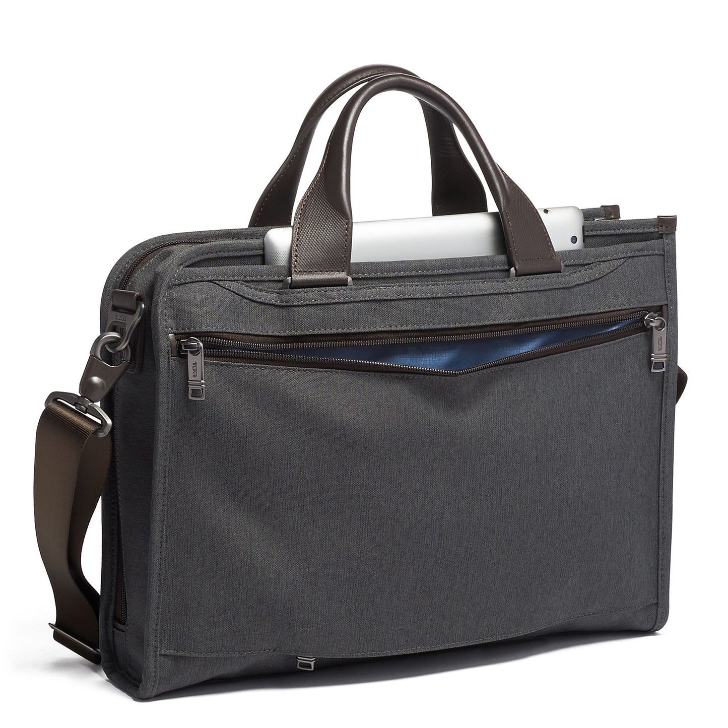 ALPHA Slim Deluxe Portfolio Anthracite