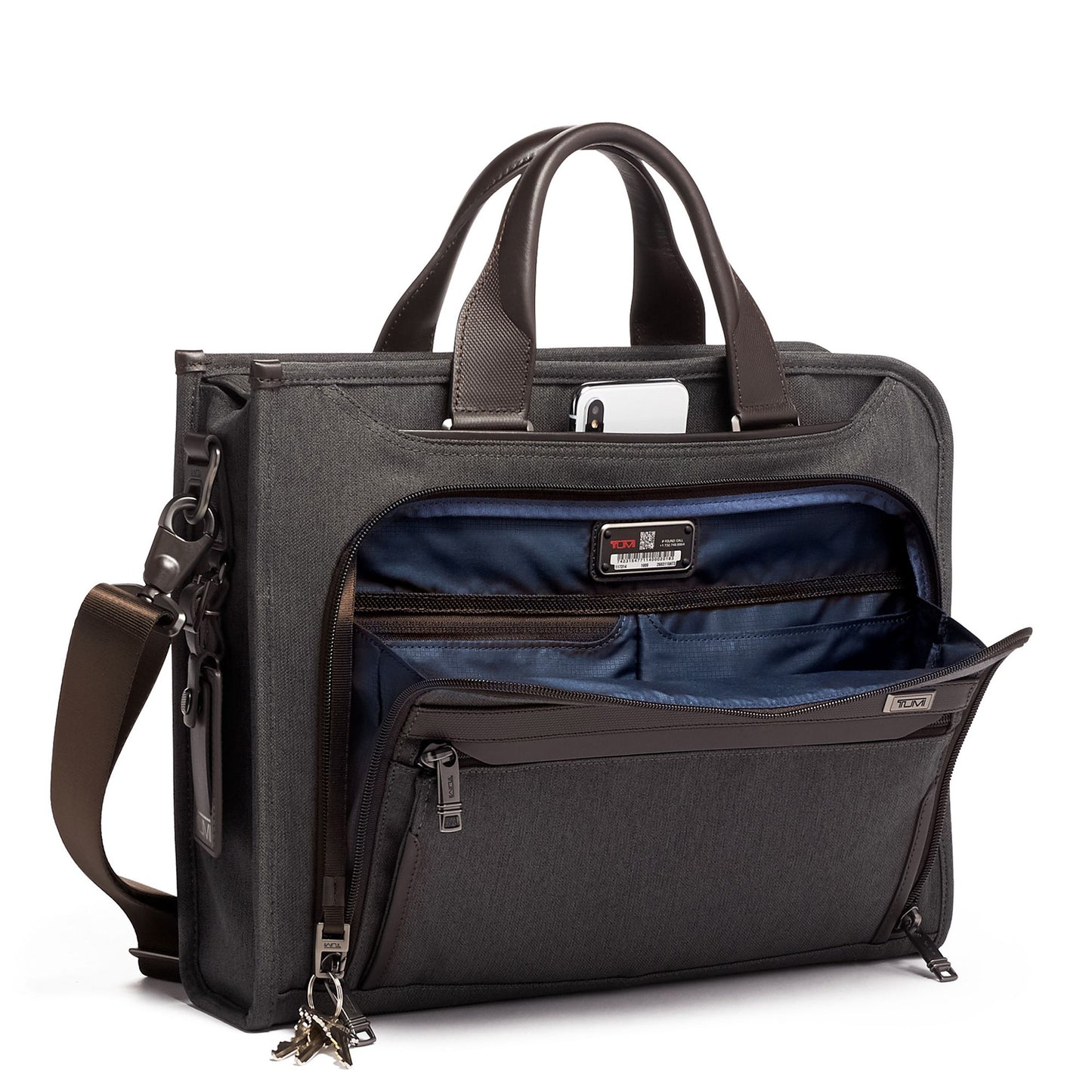 ALPHA Slim Deluxe Portfolio Anthracite