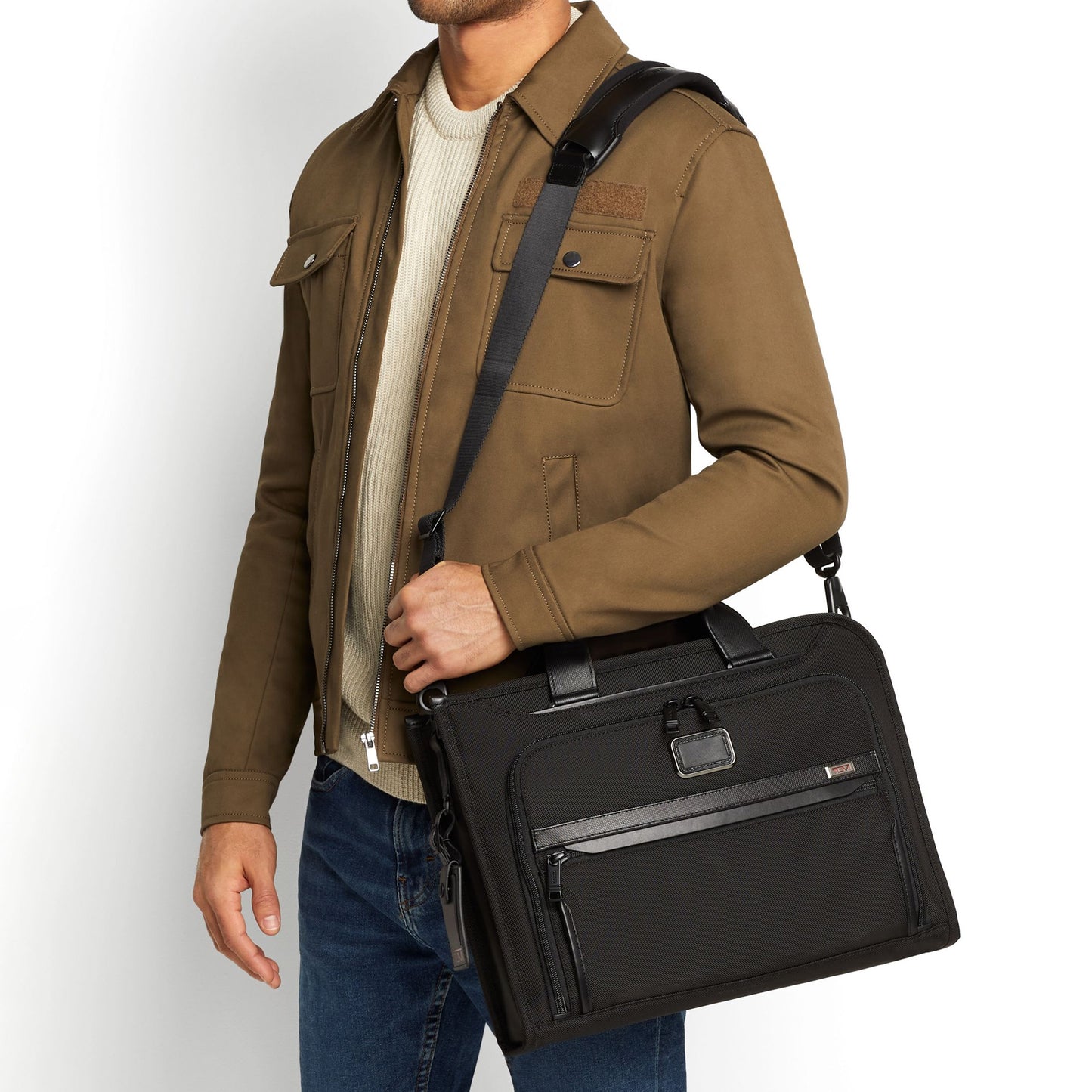 ALPHA Slim Deluxe Portfolio Anthracite