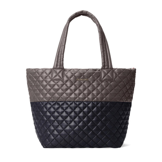 The Metro Tote® Deluxe Medium - Black/Magnet Color Block