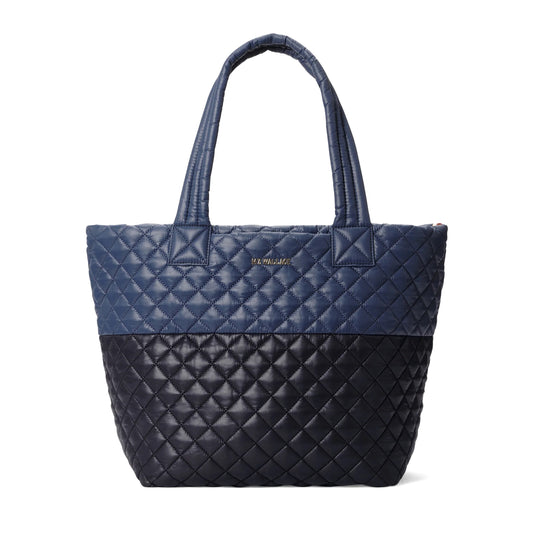 The Metro Tote® Deluxe Medium - Black/Navy Color Block