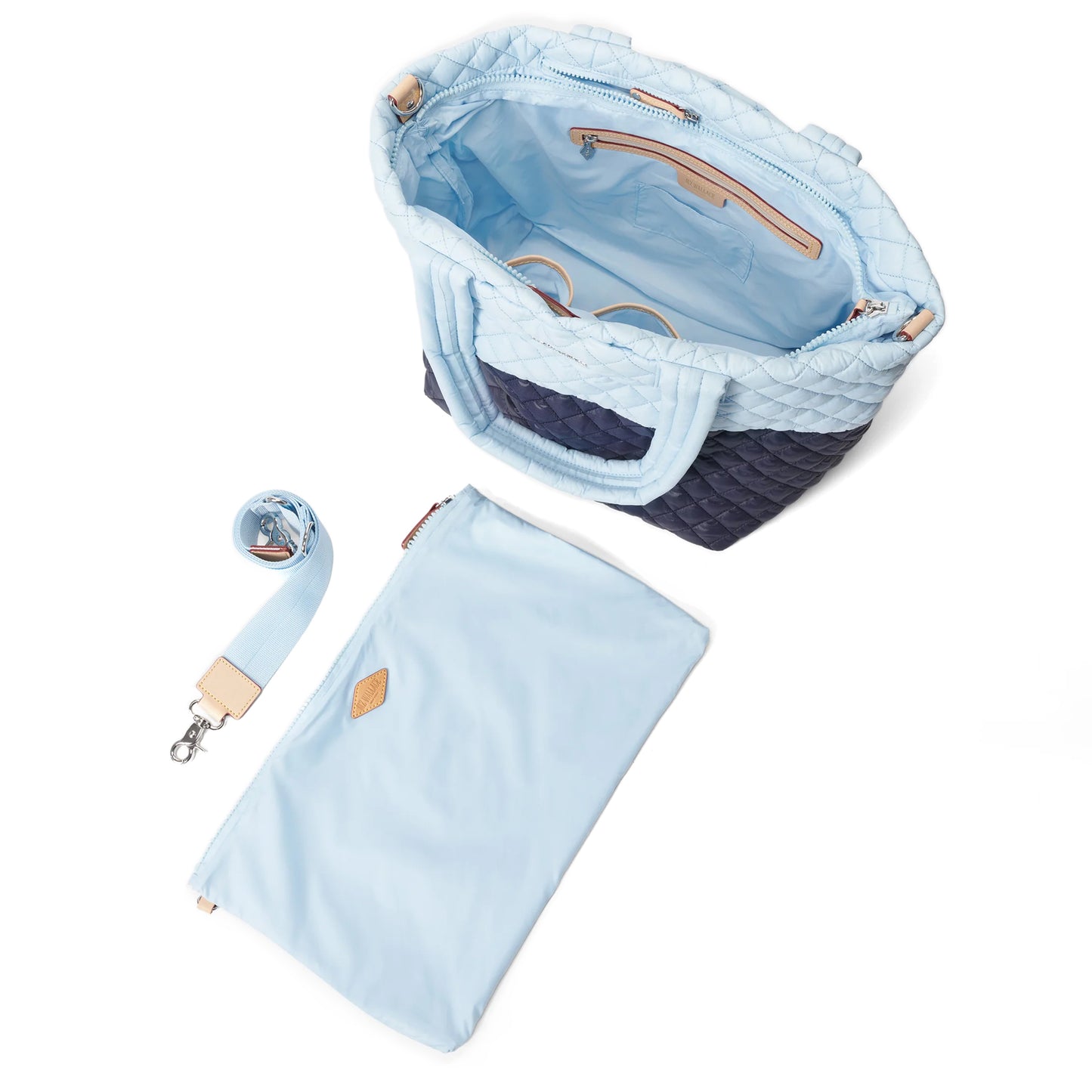 The Metro Tote® Deluxe Medium - Dawn/Crystal Blue