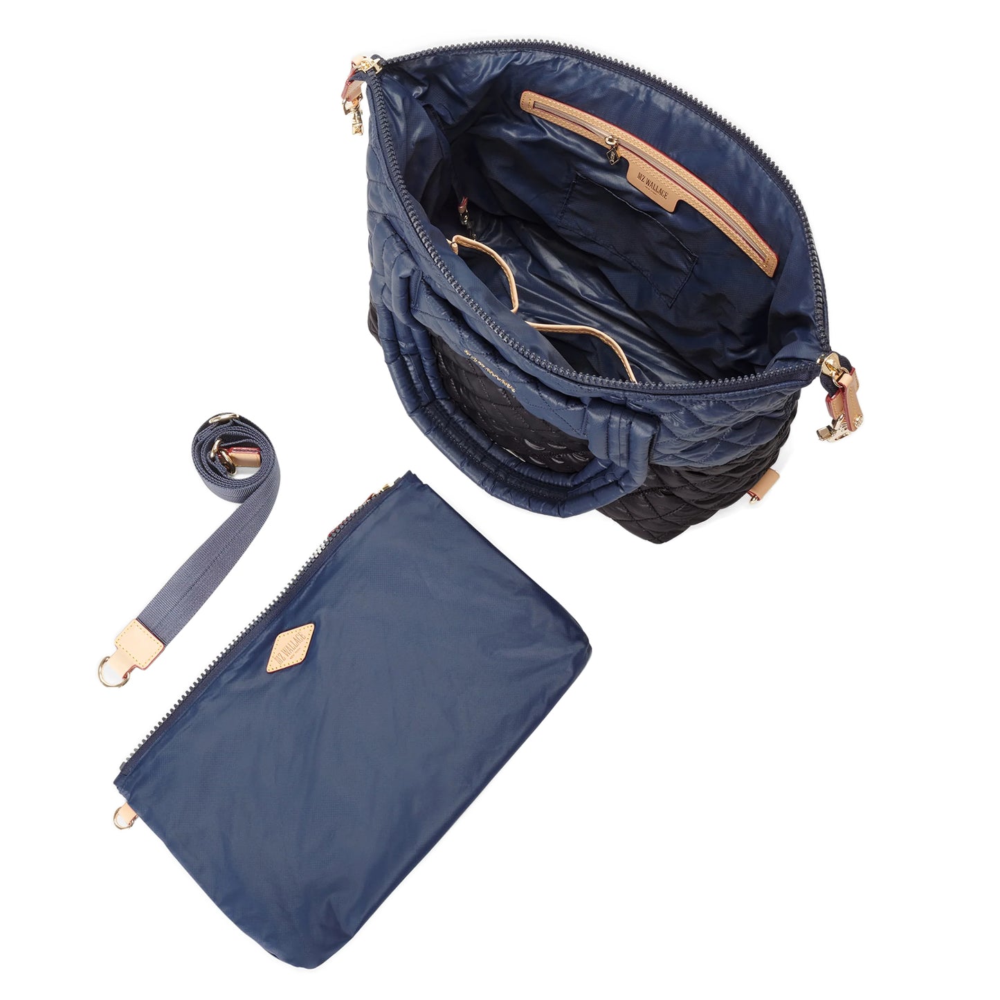 Medium Sutton Deluxe - Black/Navy Color Block