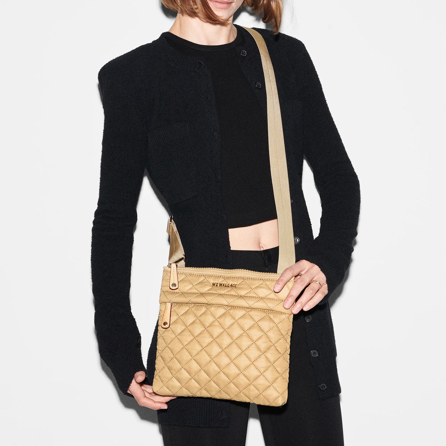 Metro Flat Crossbody - Camel