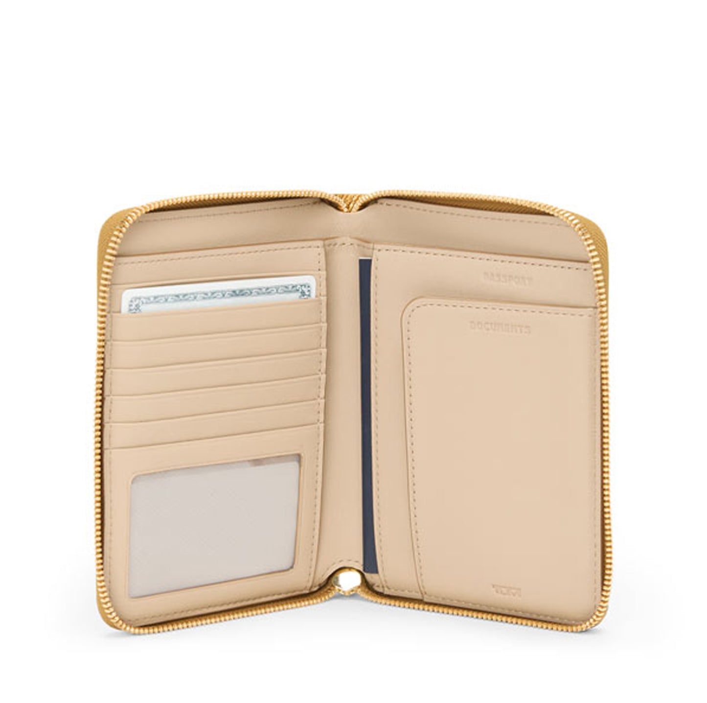 Belden Zip-Around Passport Case - Gold