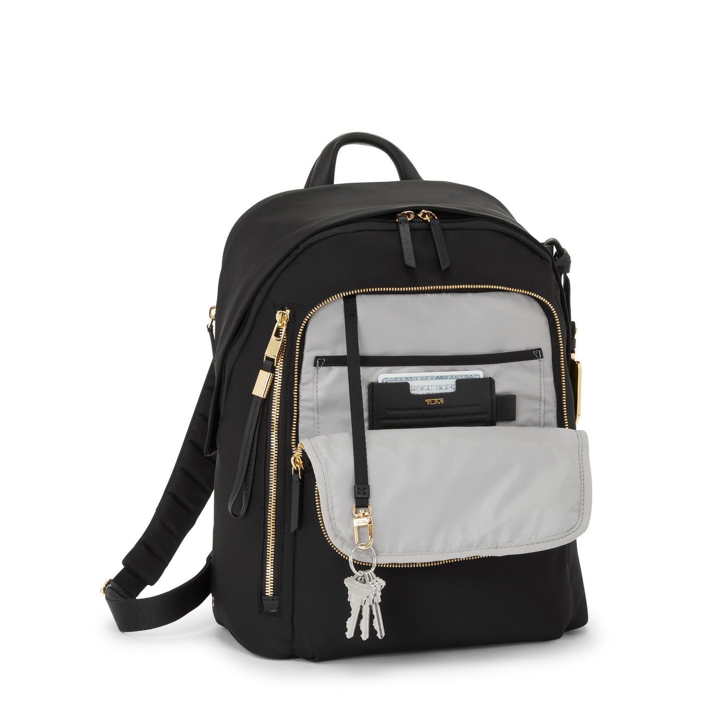 VOYAGEUR Halsey Backpack Black/Gold