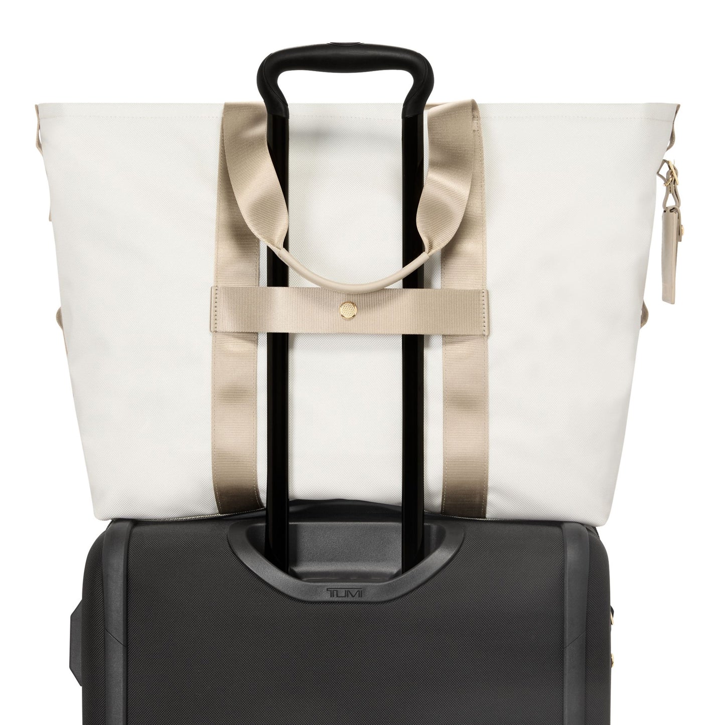 TUMI Sport Essential Large East West Tote - Off White/Tan