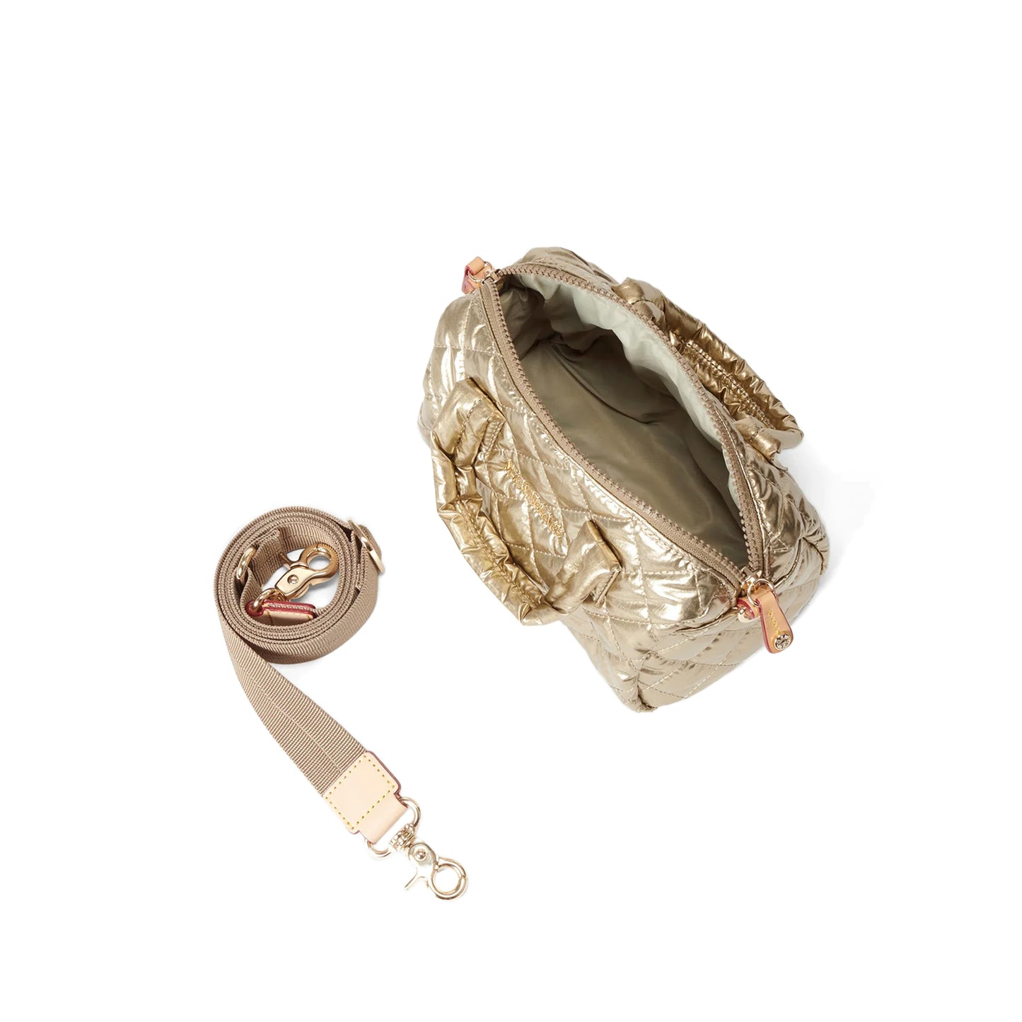 Mini Satchel - Antique Gold Metallic