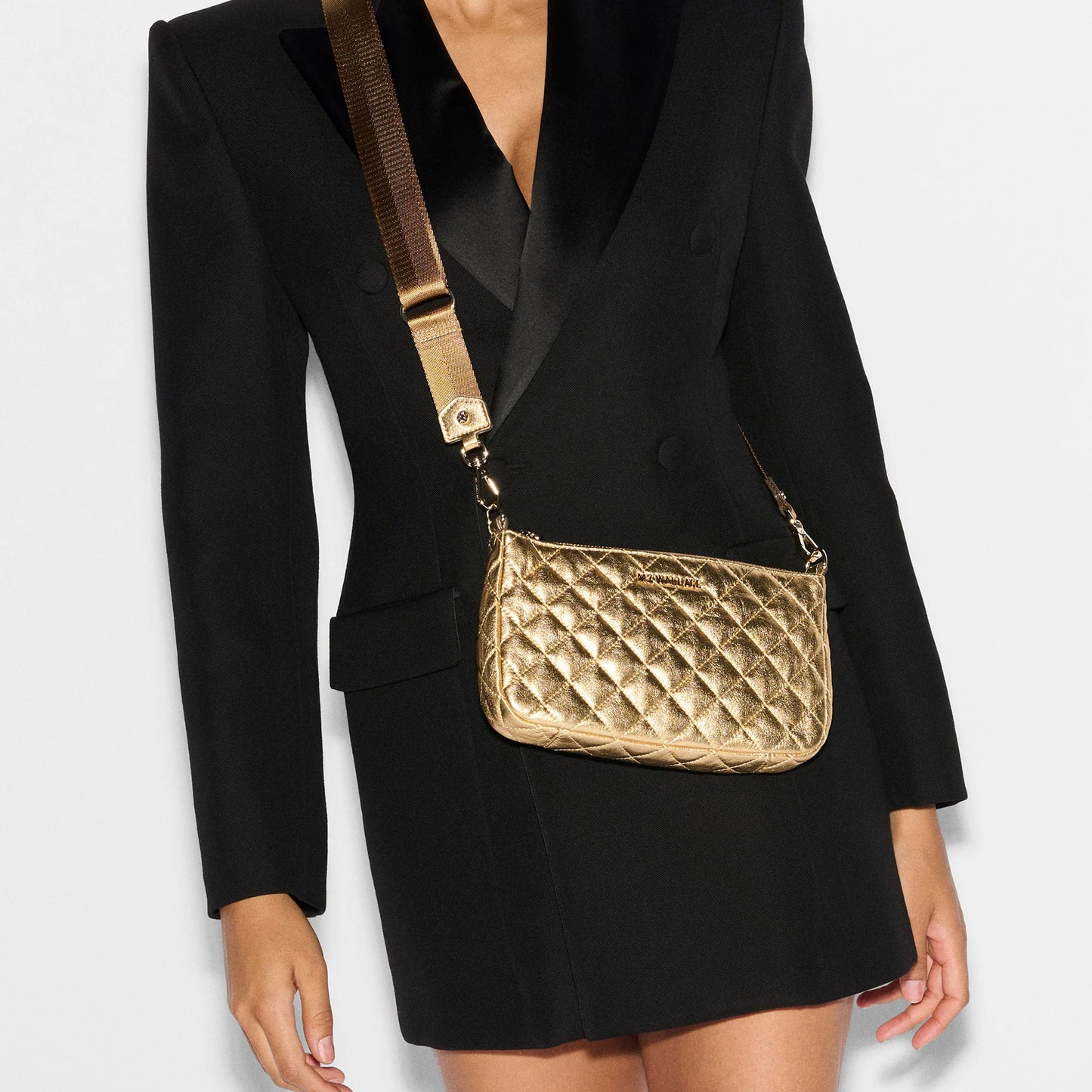 Crosby Convertible Crossbody - Gold Multi Sequin