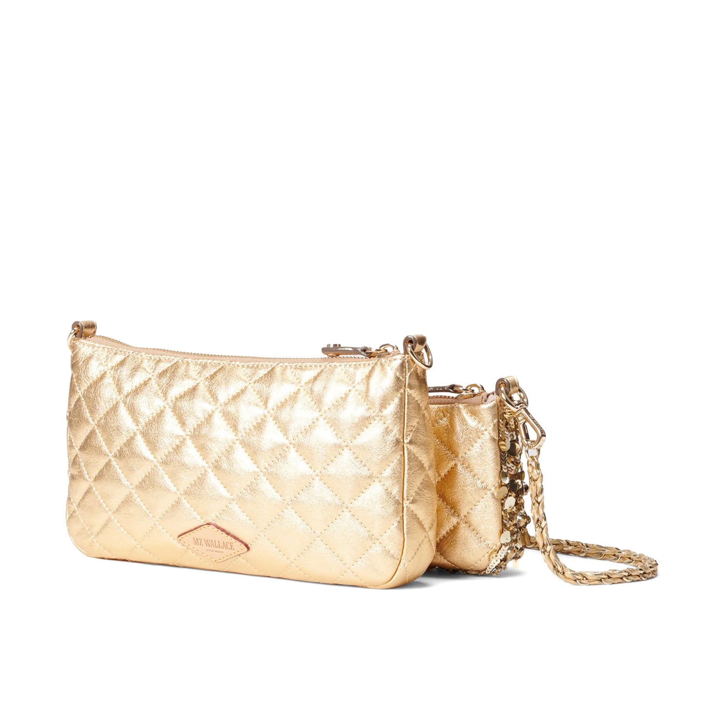 Crosby Convertible Crossbody - Gold Multi Sequin