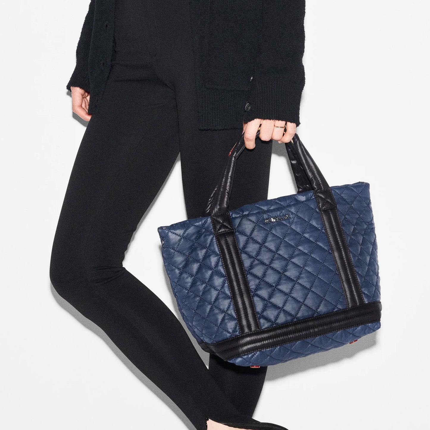small Empire Tote - Navy & Black