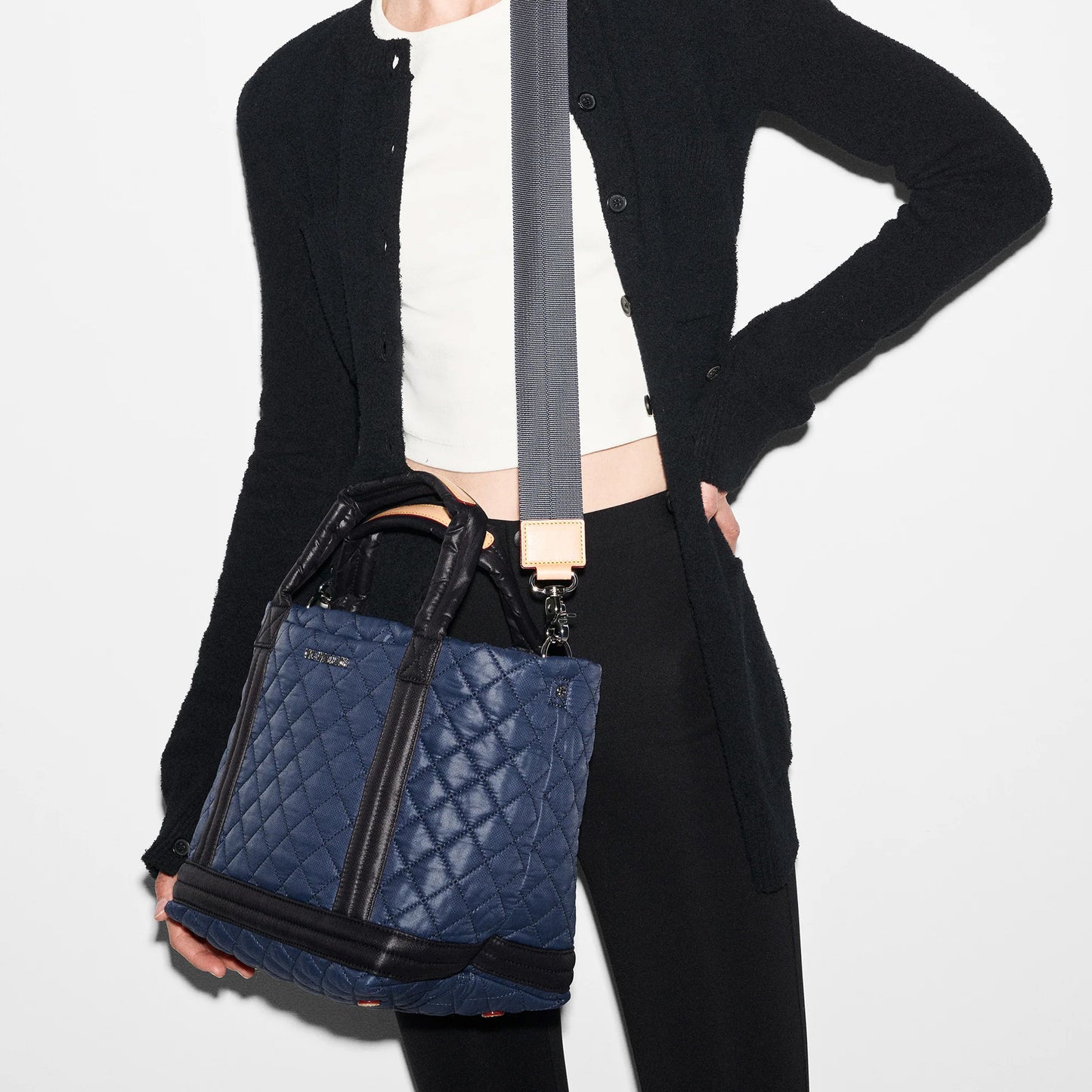 small Empire Tote - Navy & Black