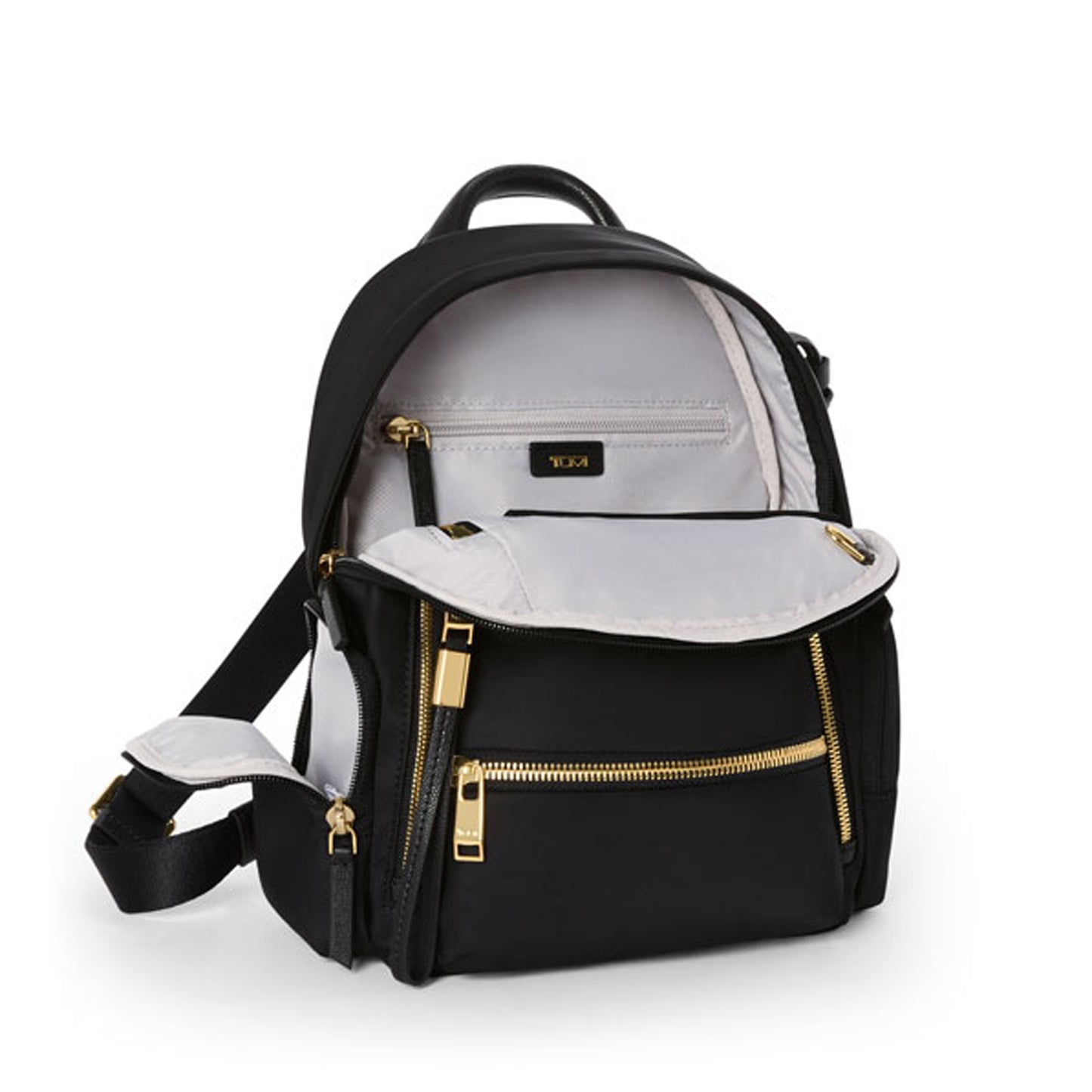 Celina Small Backpack - Black/Gold