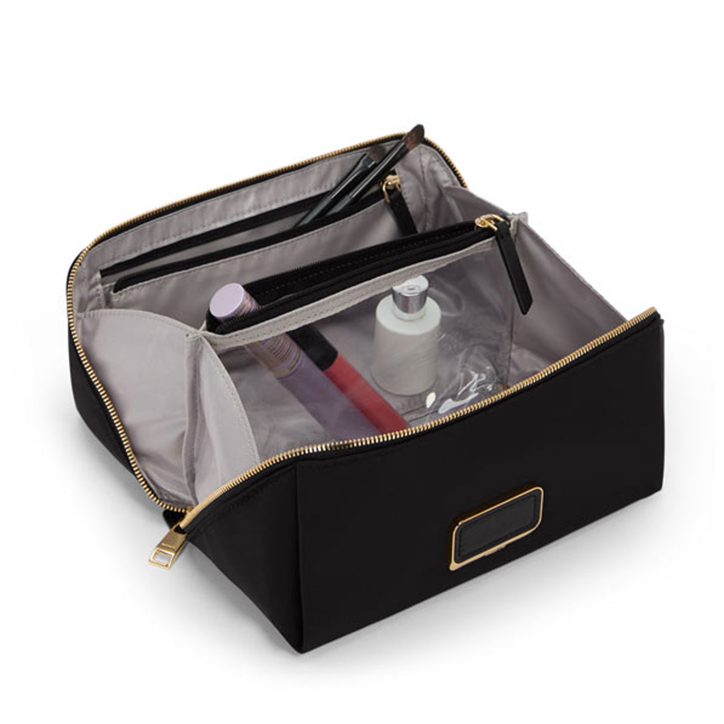 Dallas Cosmetic Bag - Black/Gold