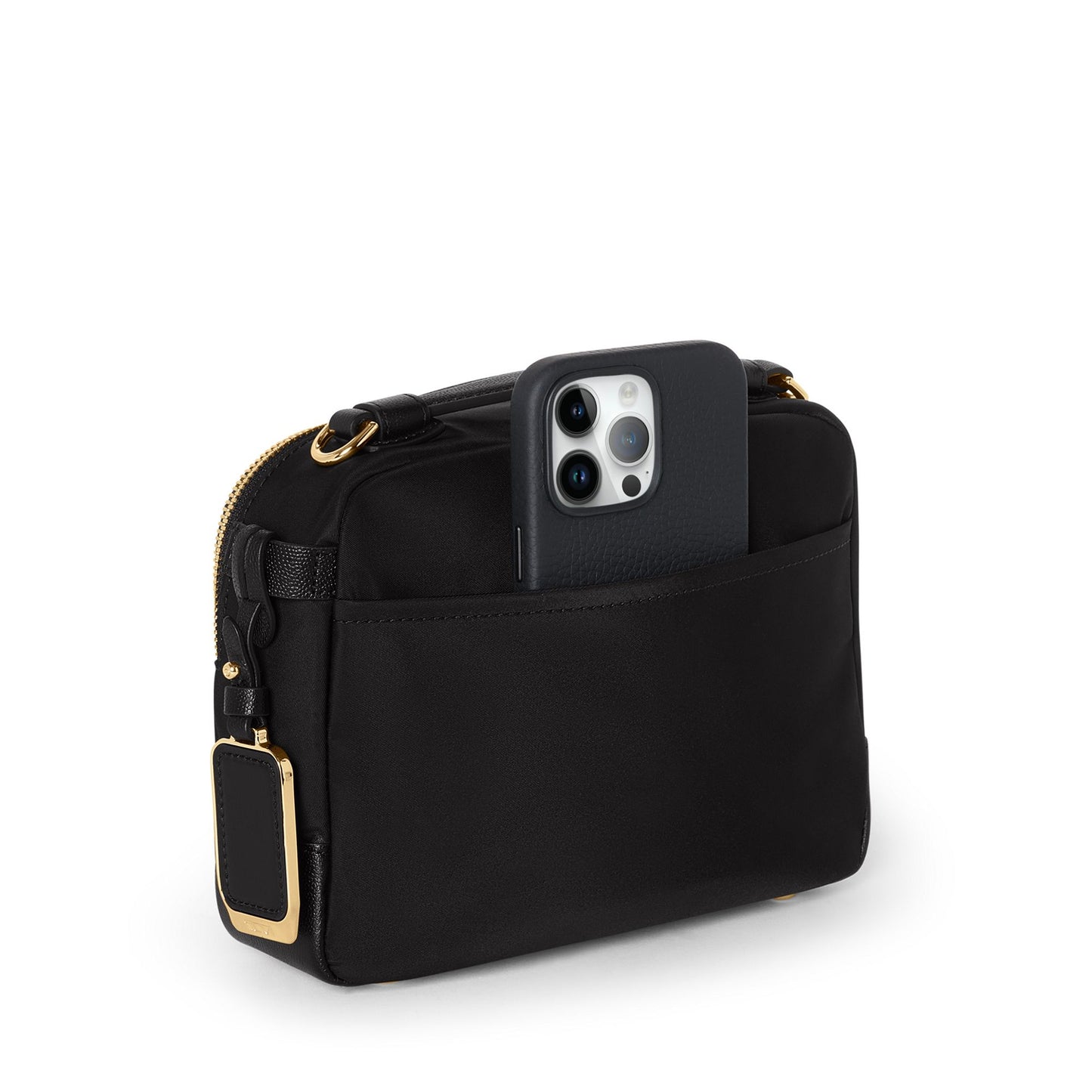 Voyageur Teghan Crossbody - Black/Gold