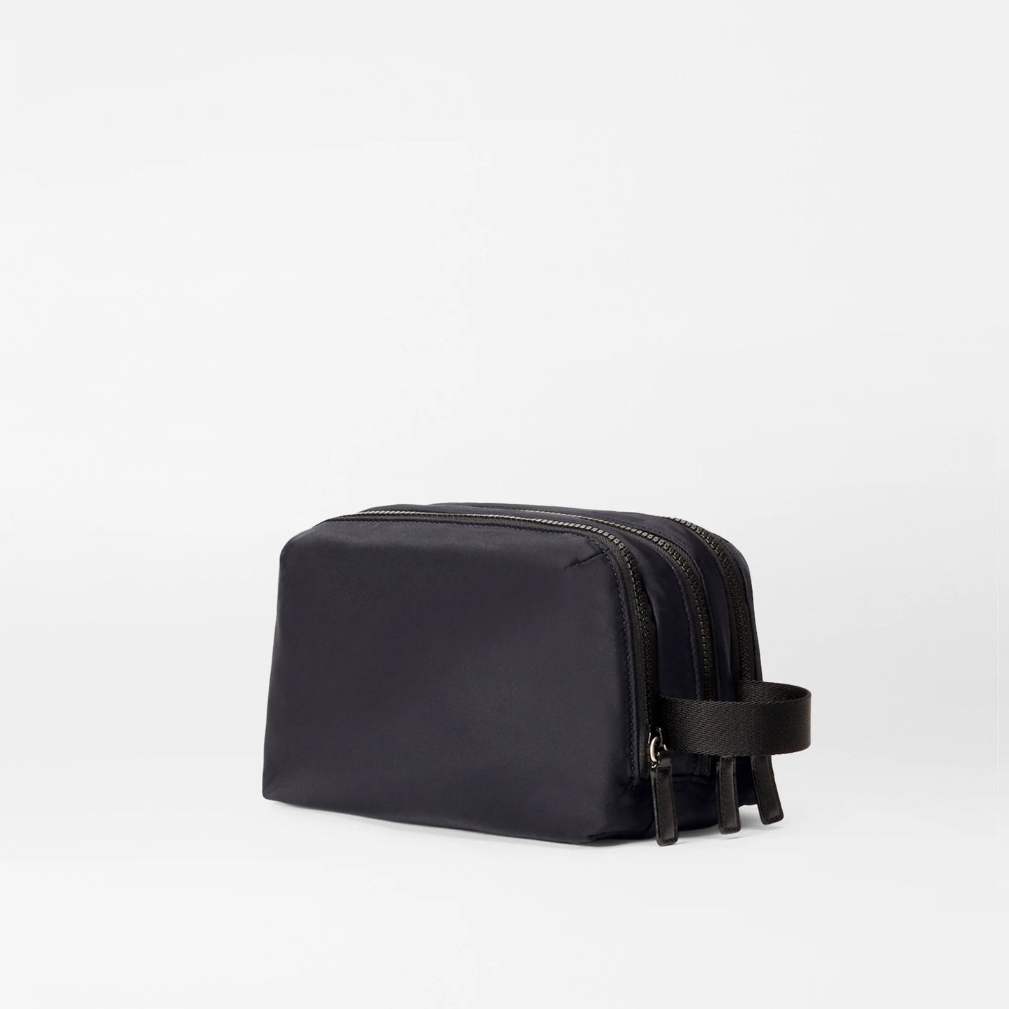 Black Bleecker Triple Compartment Dopp Kit