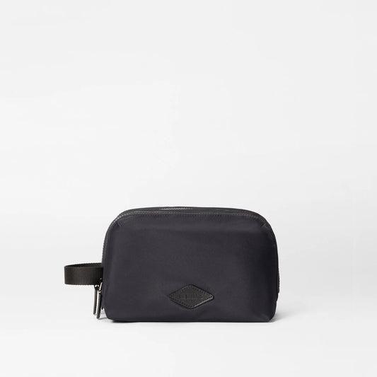 Black Bleecker Triple Compartment Dopp Kit