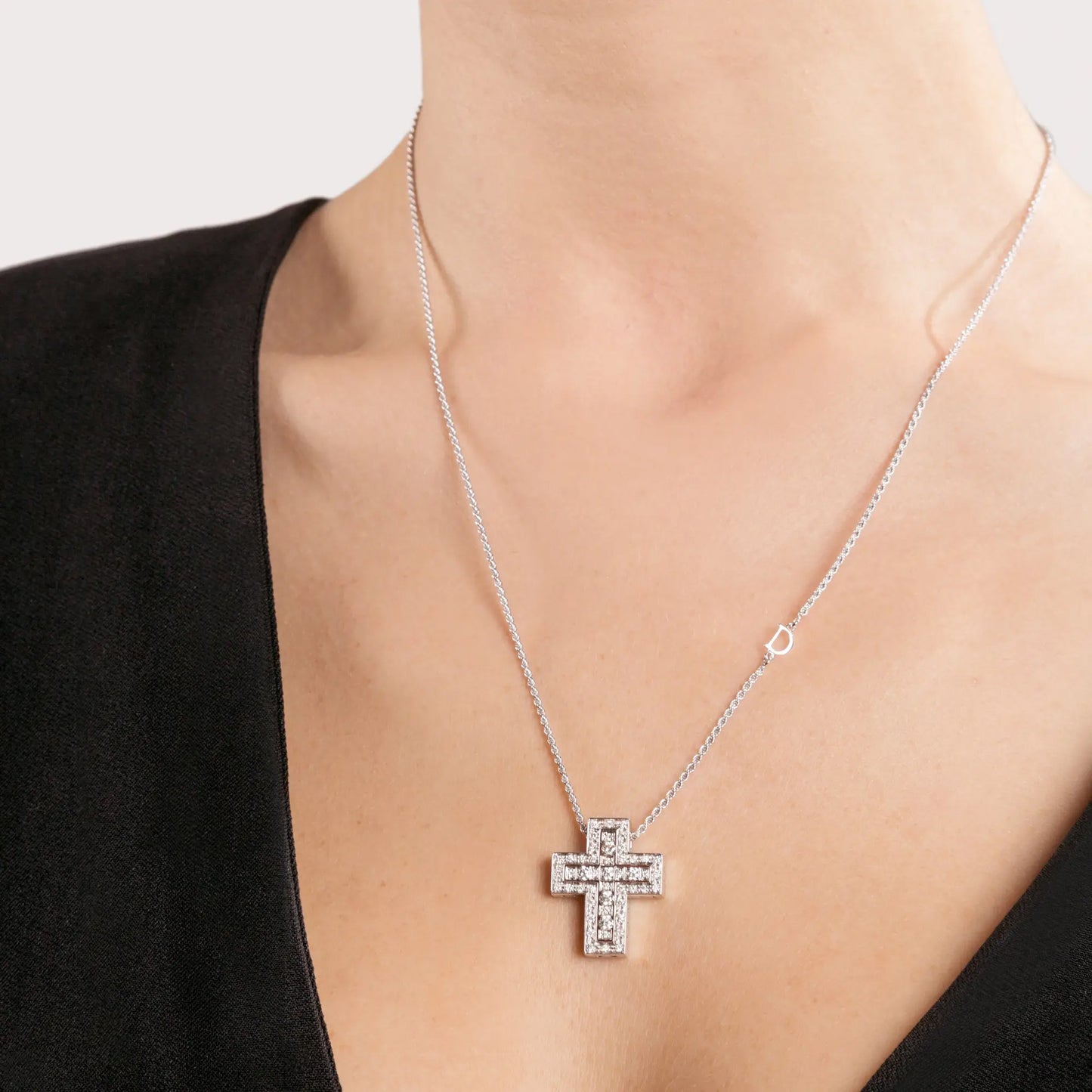 BELLE ÉPOQUE White gold and diamonds necklace 20073457
