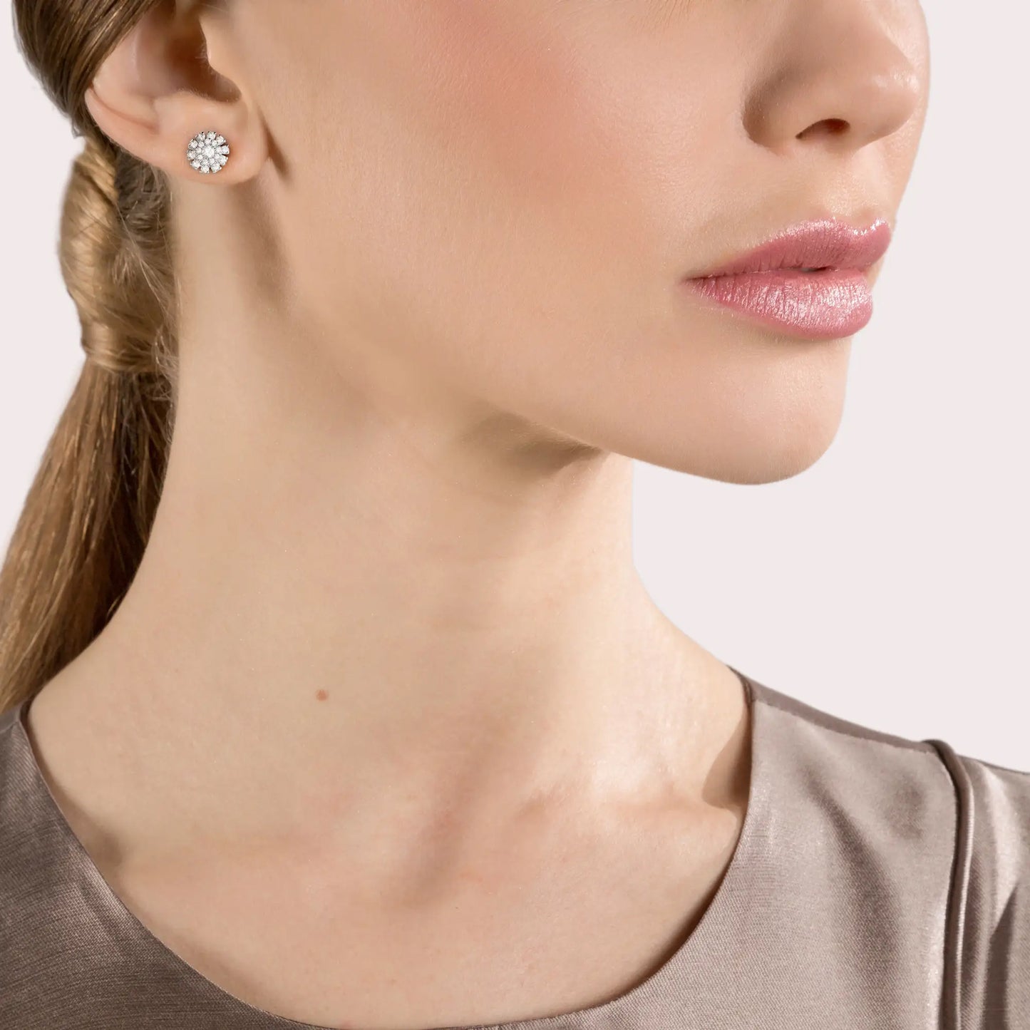 MARGHERITA White gold and diamonds earrings 20074584