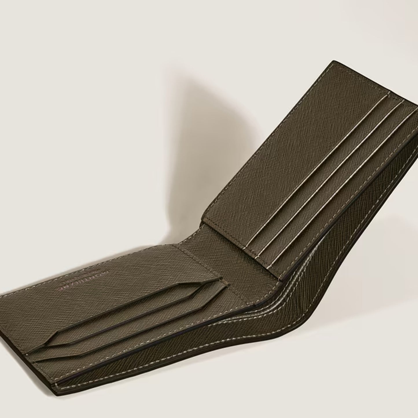 Wallet 6cc in Sartorial Leather - Khaki