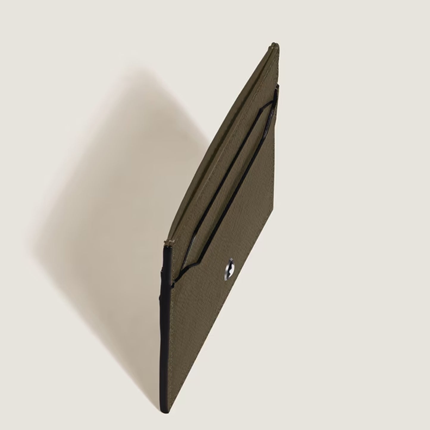 Card Holder 5cc in Sartorial Leather - Khaki