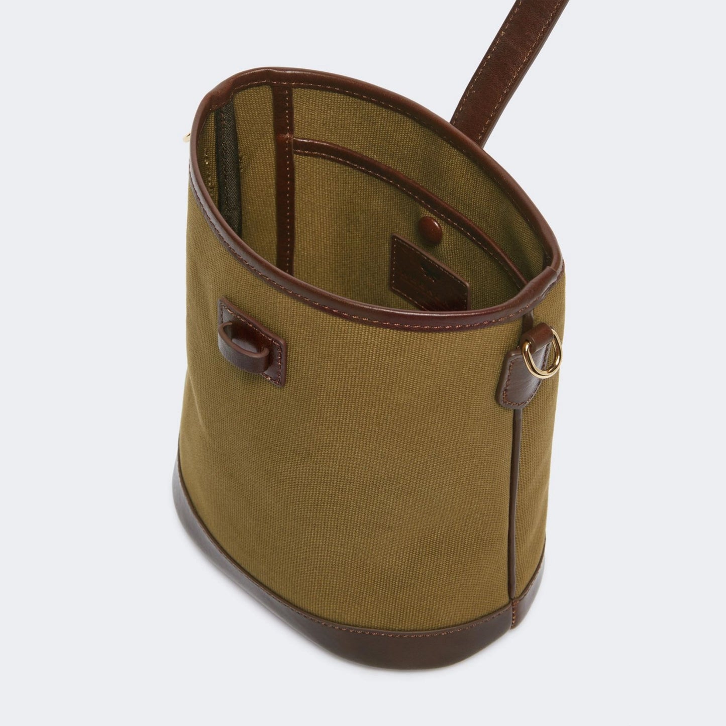 Small canvas bucket bag - BRONZE