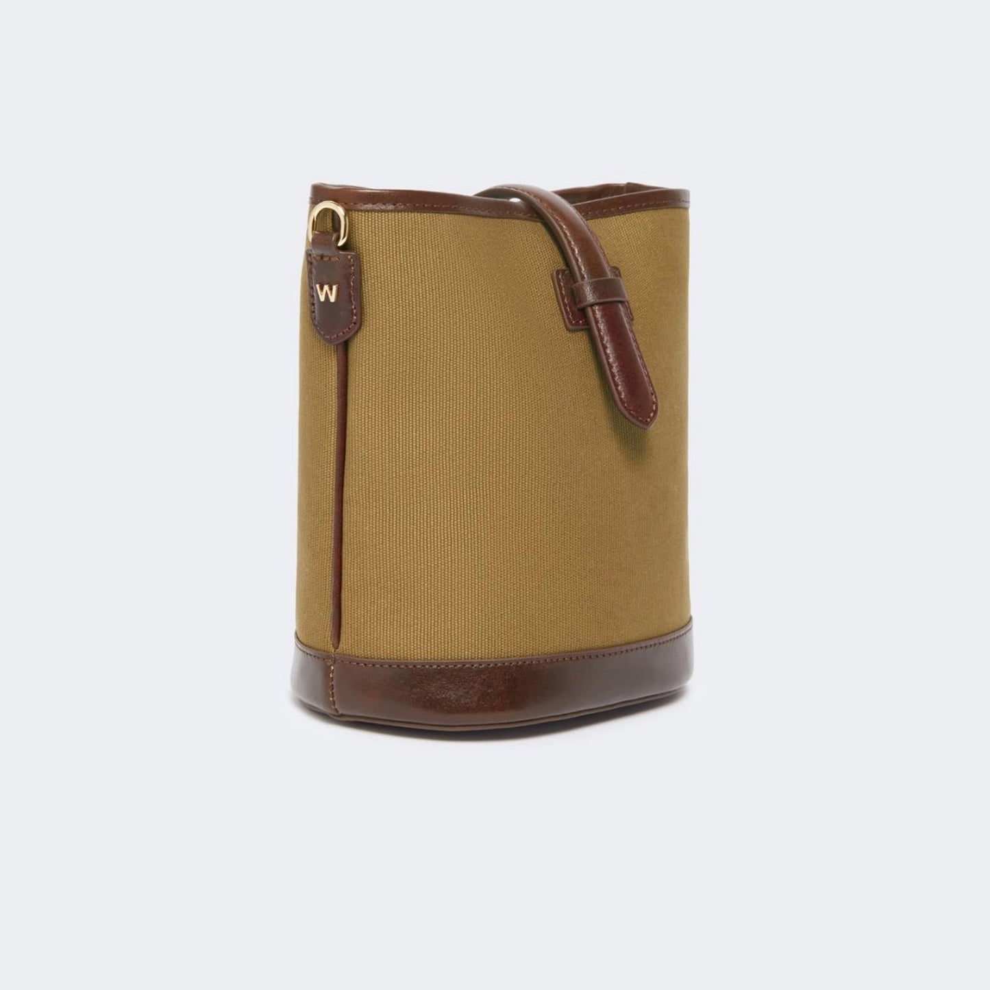 Small canvas bucket bag - BRONZE