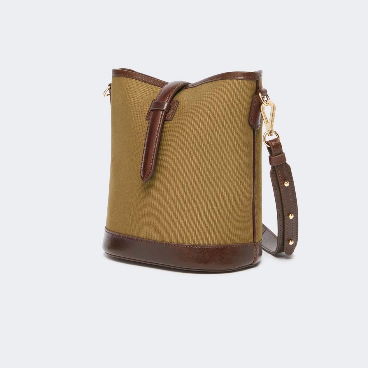 Small canvas bucket bag - BRONZE
