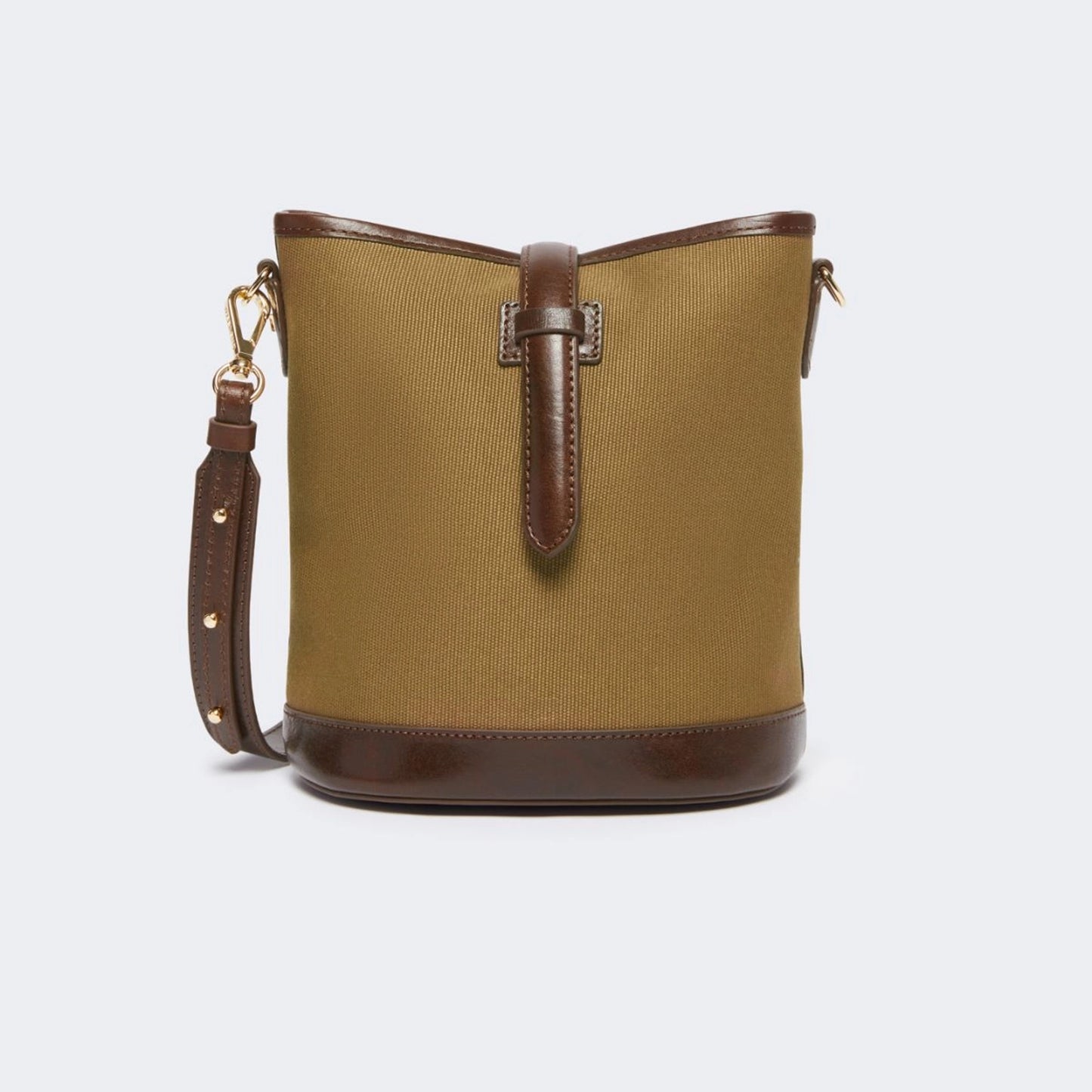 Small canvas bucket bag - BRONZE