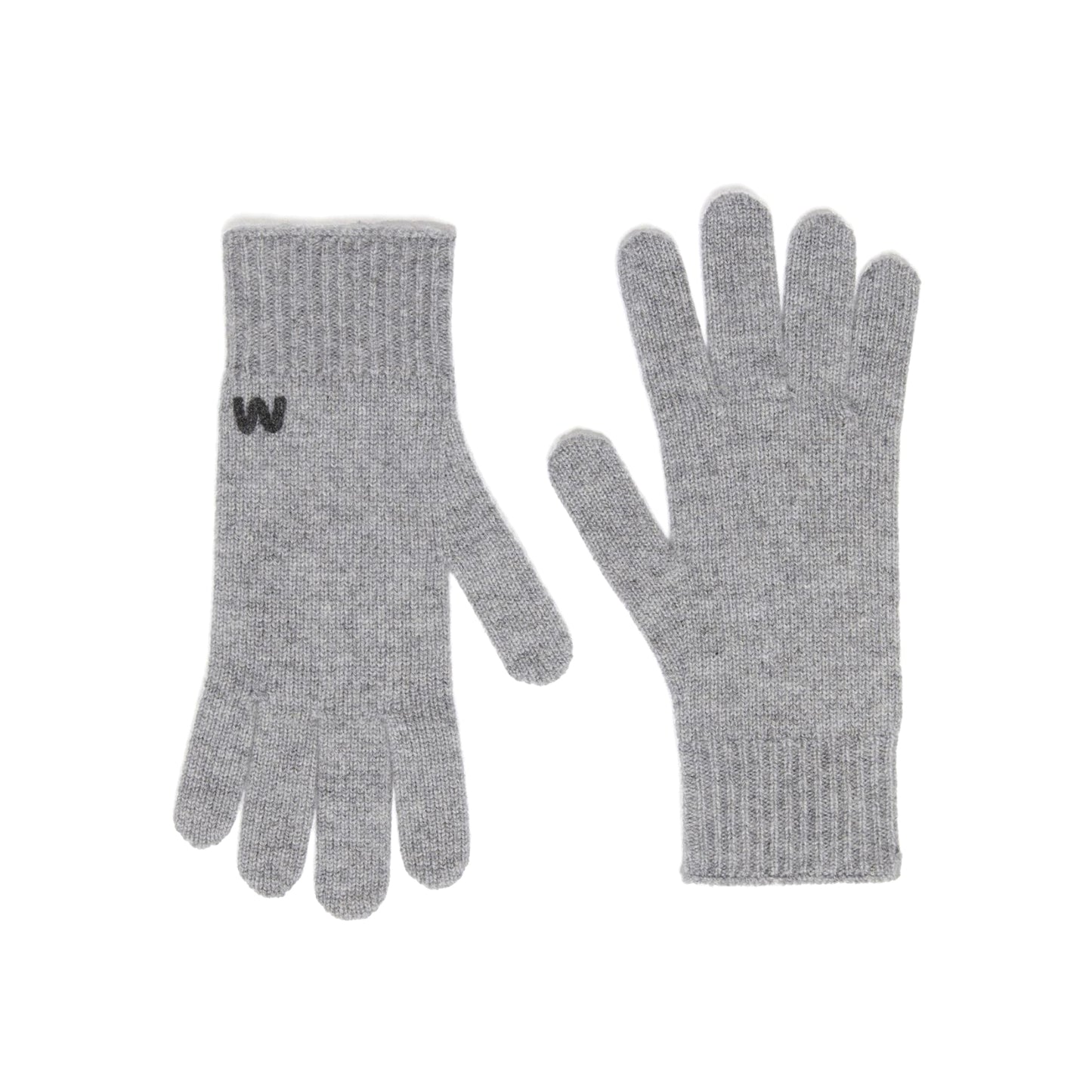Cashmere gloves LEA - PEARL GREY