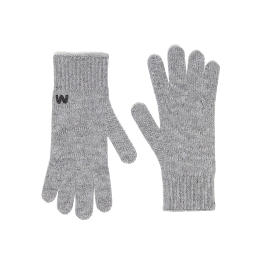 Cashmere gloves LEA - PEARL GREY