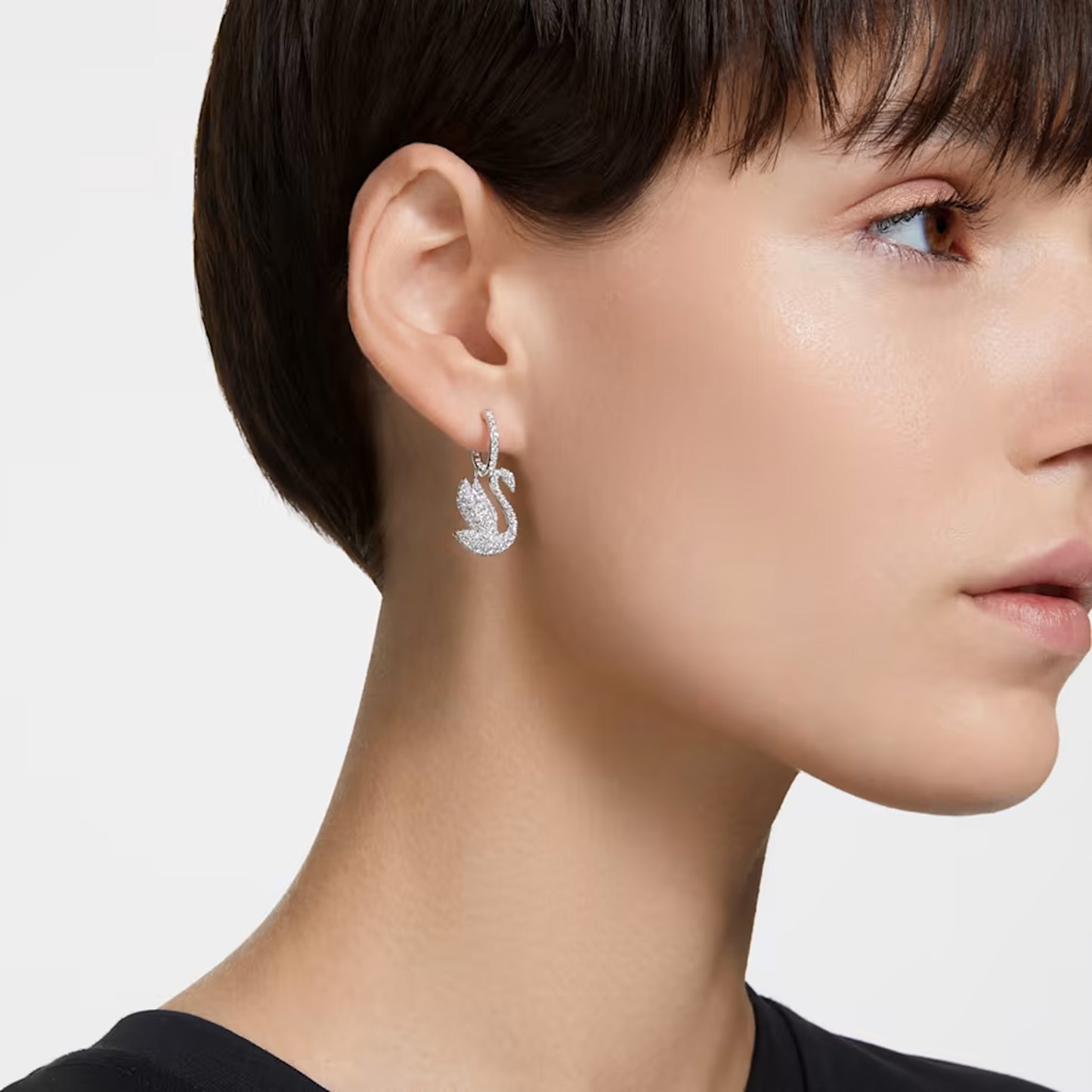 Swarovski Iconic Swan drop earrings