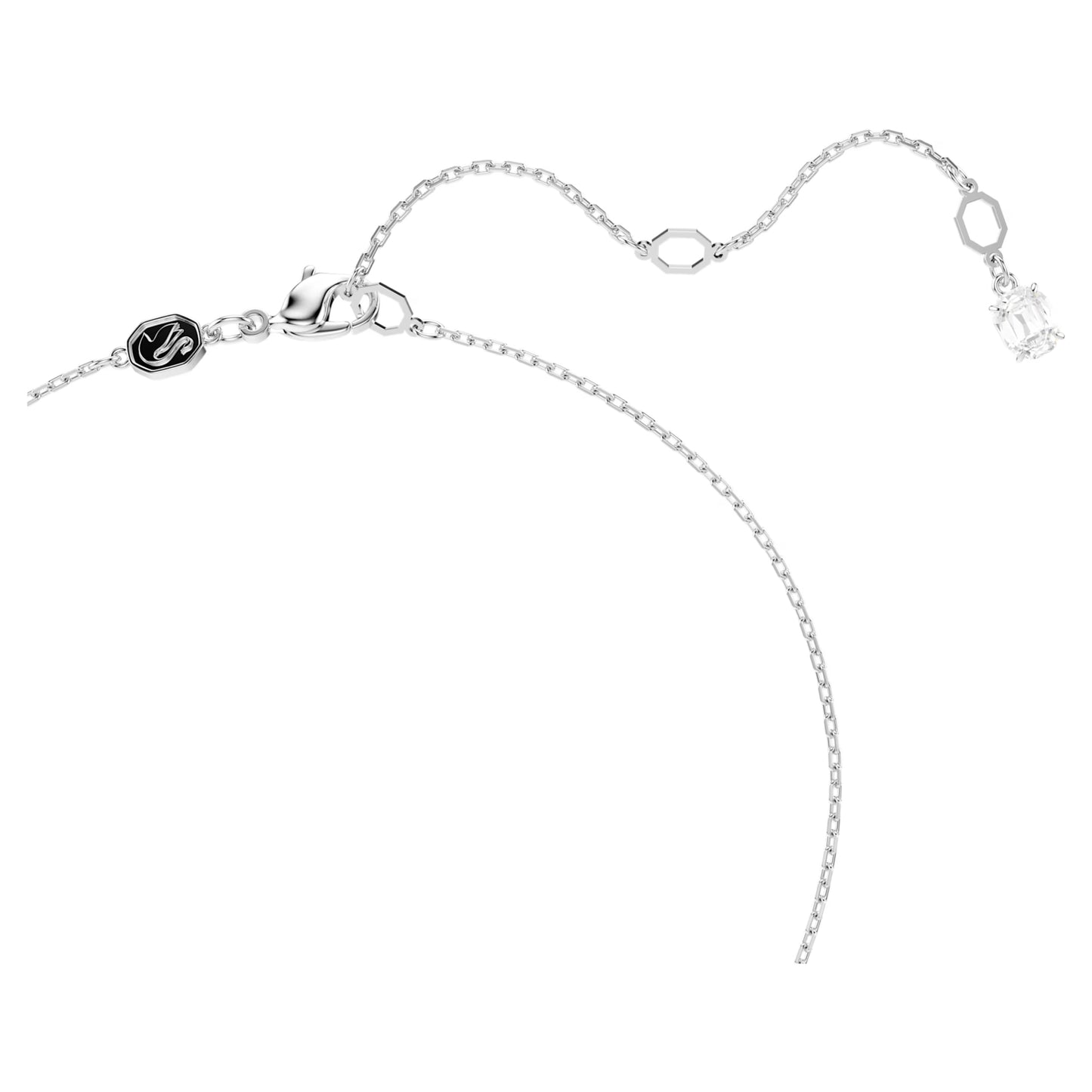 Hyperbola pendant Mixed cuts White Mixed metal finish