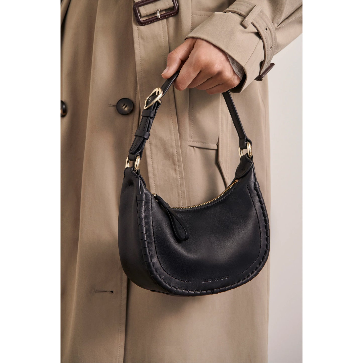 Vivie Mini Hobo Bag - Black