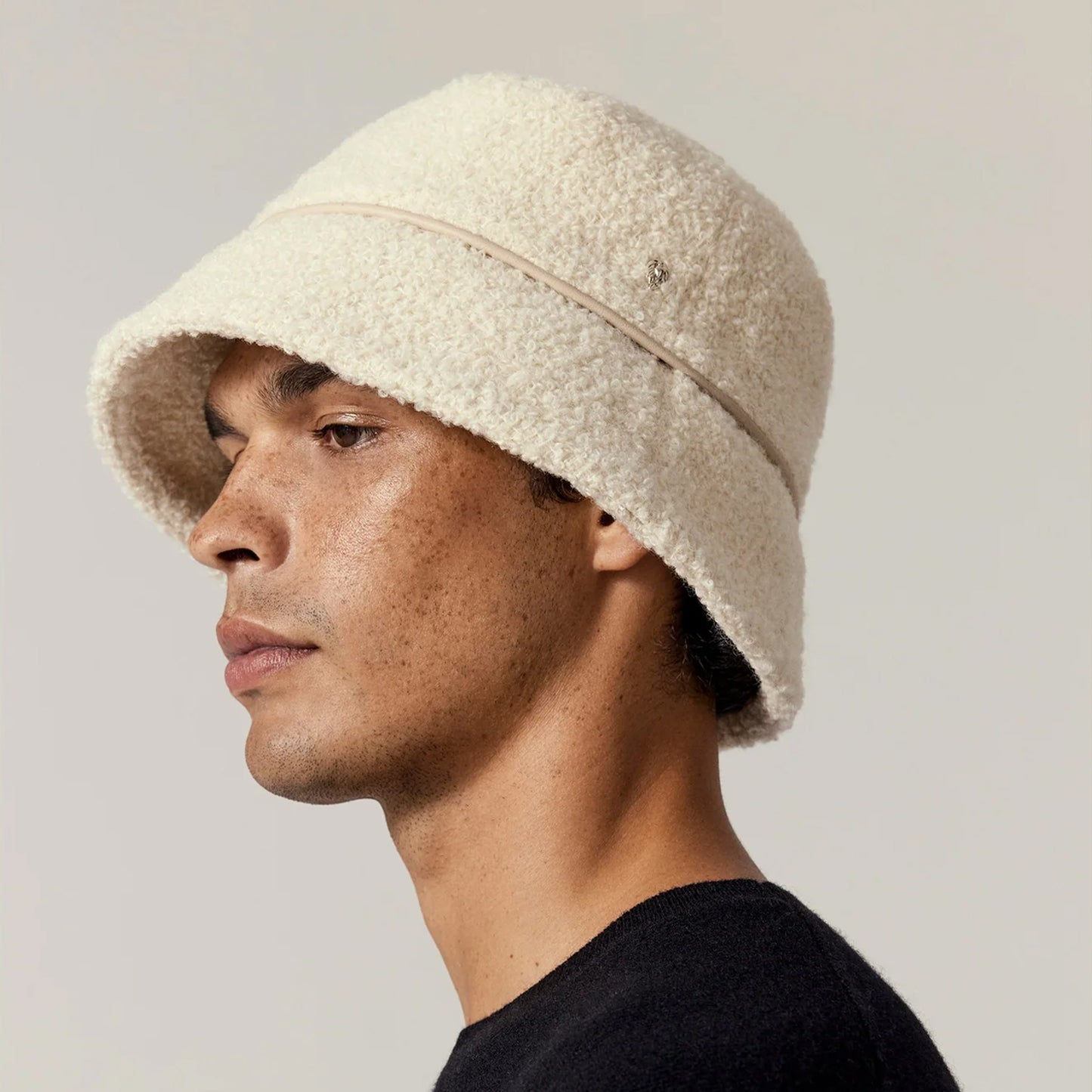 Seda Wool Blend Bucket - Cream