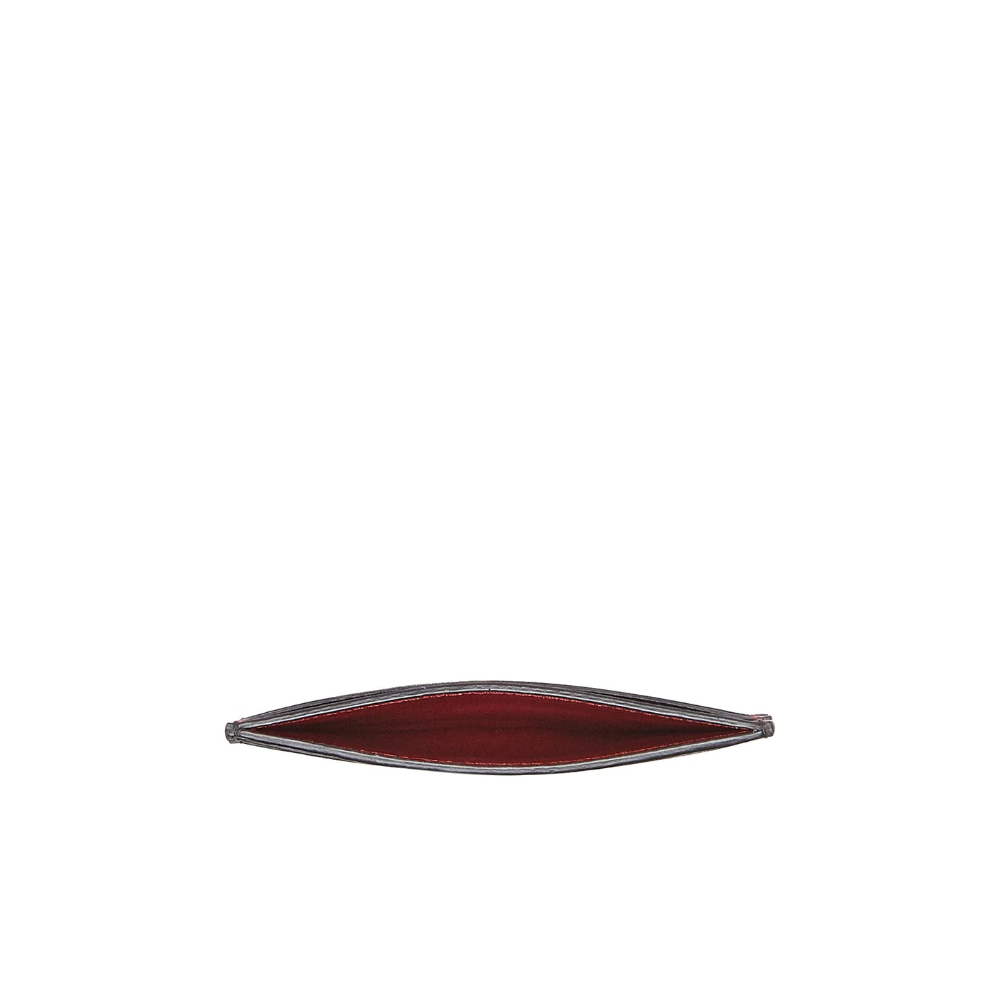 Gancini credit card holder - Black/Ferragamo red